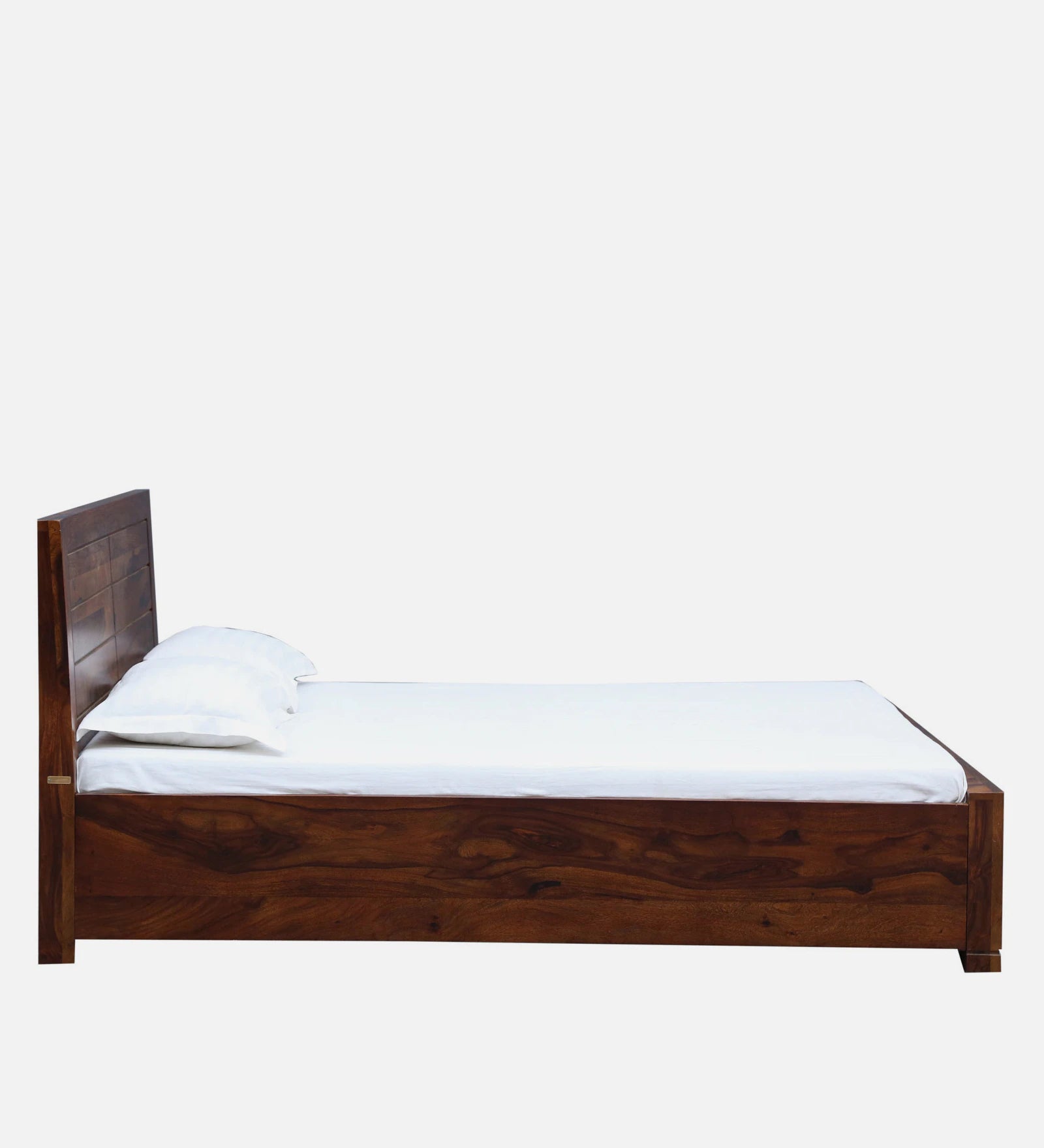 Moscow Solid Wood Bed With Box Storage In Provincial Teak Finish By Rajwada - Rajwada Furnish