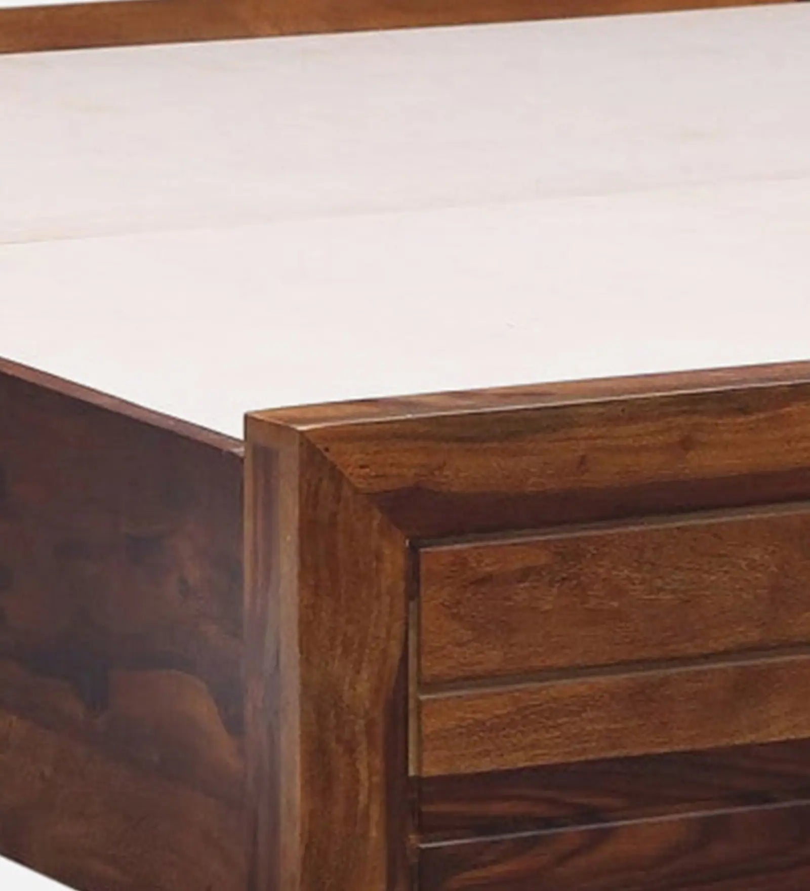 Moscow Solid Wood Bed With Box Storage In Provincial Teak Finish By Rajwada - Rajwada Furnish