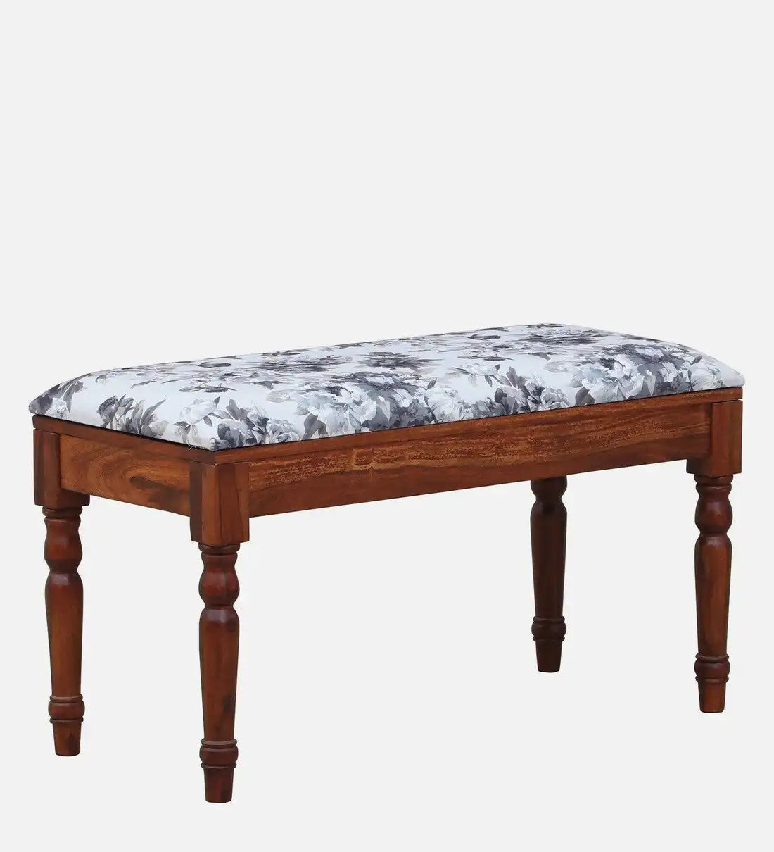 Sheerel solid wood four seater dining table set walnut finish premium wooden furniture