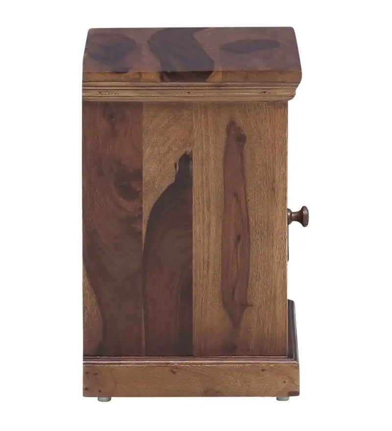 Sheesham bedside table Niware solid wood nightstand India