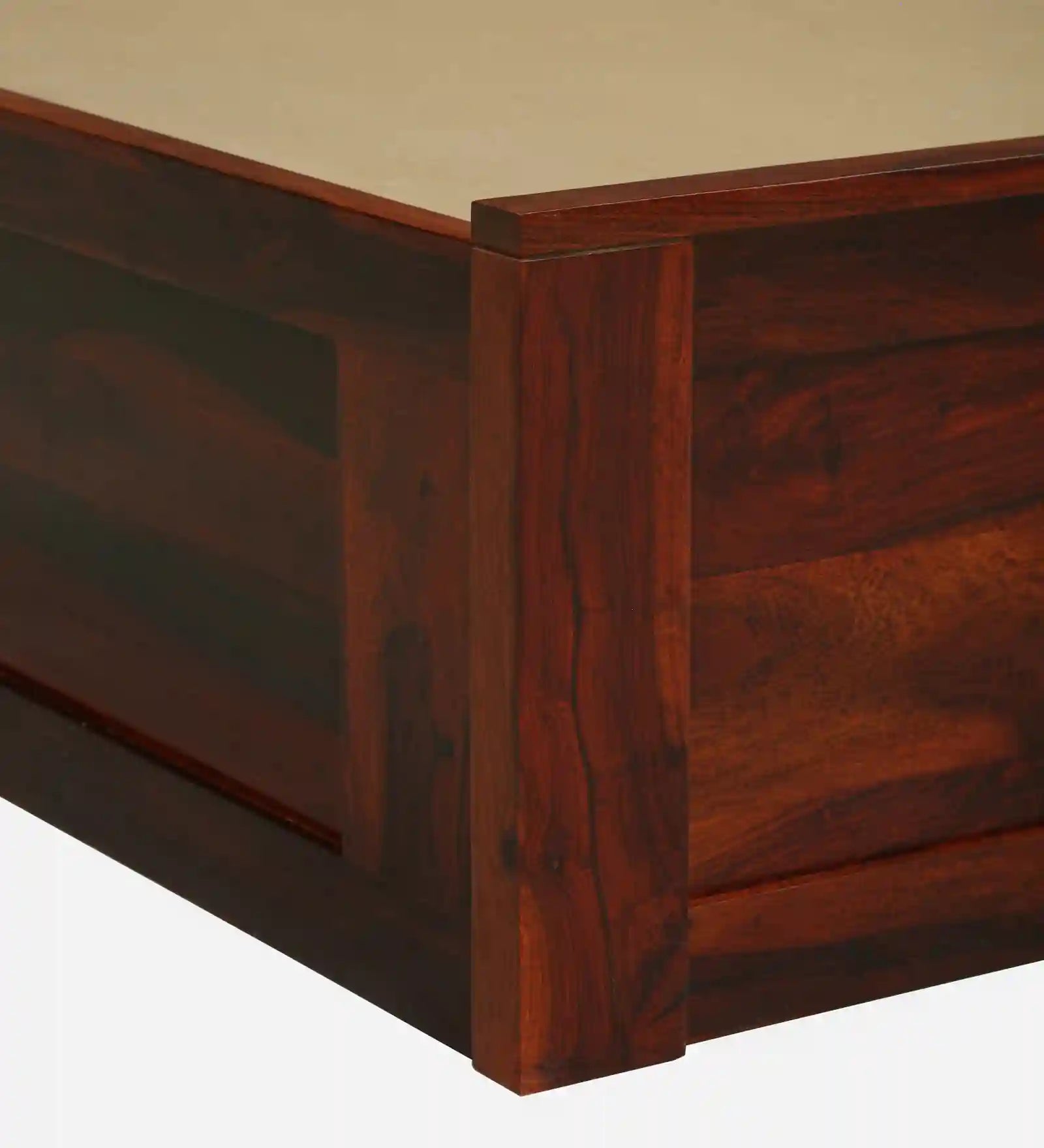 Sheesham single bed without storage Kashtha simple modern bed design India