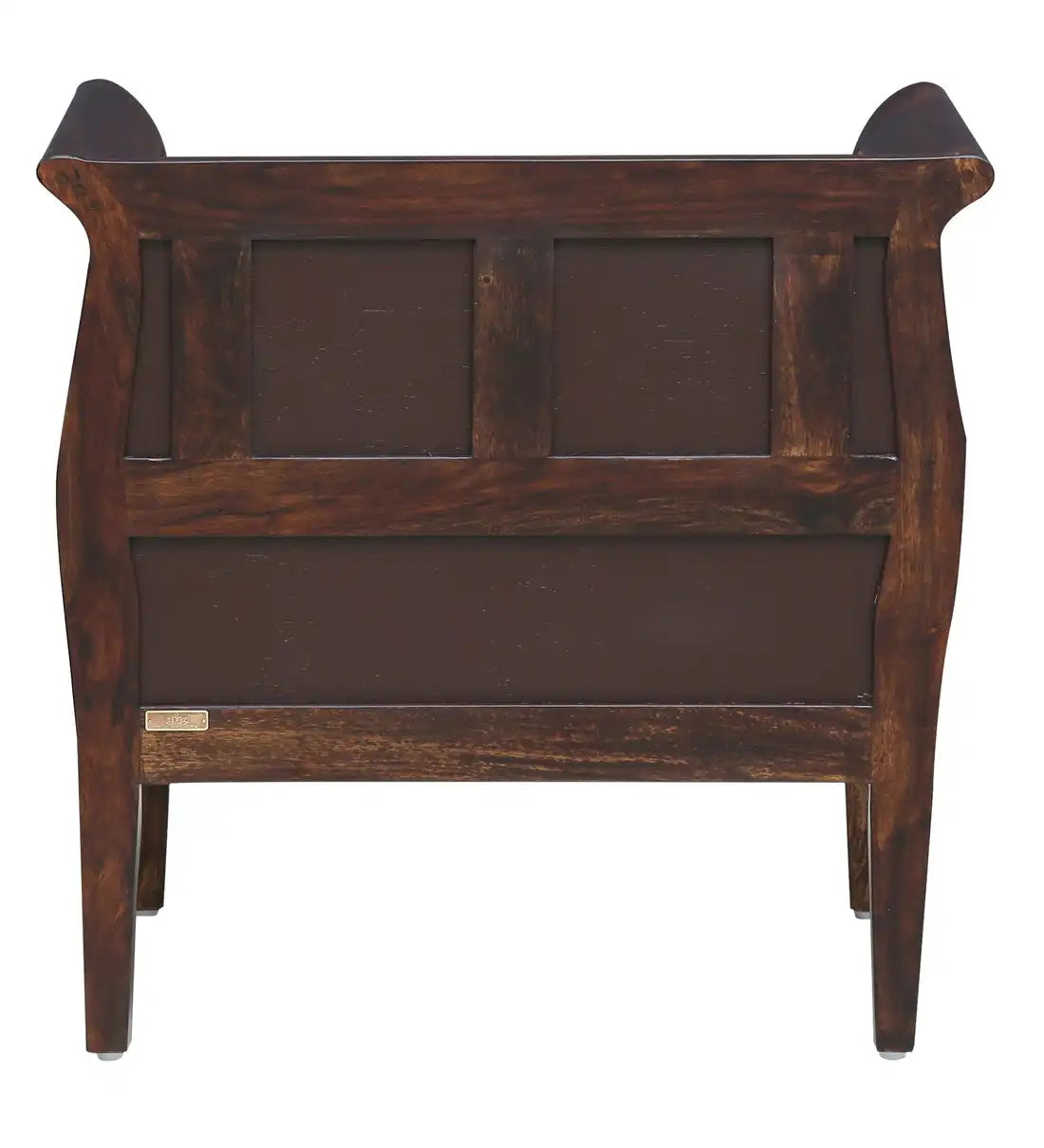 sheesham wood armchair sofa single seater for living room