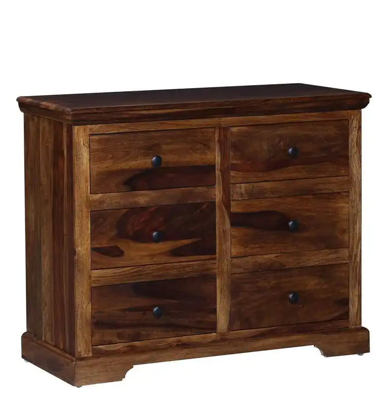 Sheesham wood chest of drawers Kanishka bedroom storage furniture India