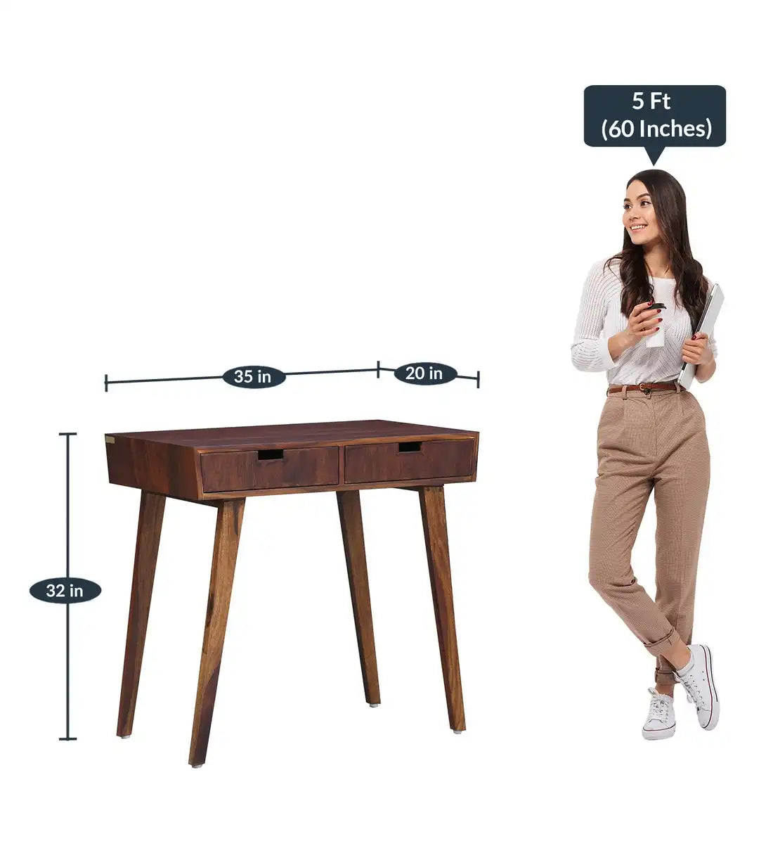 Sheesham wood computer table solid study desk Mario India
