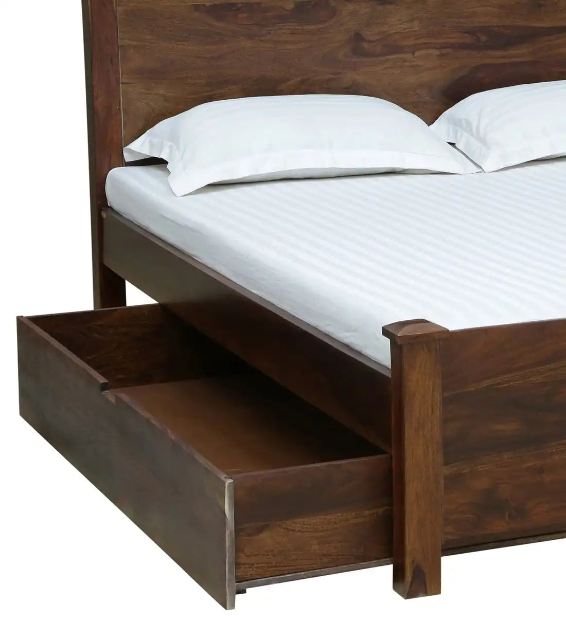 modern sheesham wood king size box storage bed solid wood furniture india