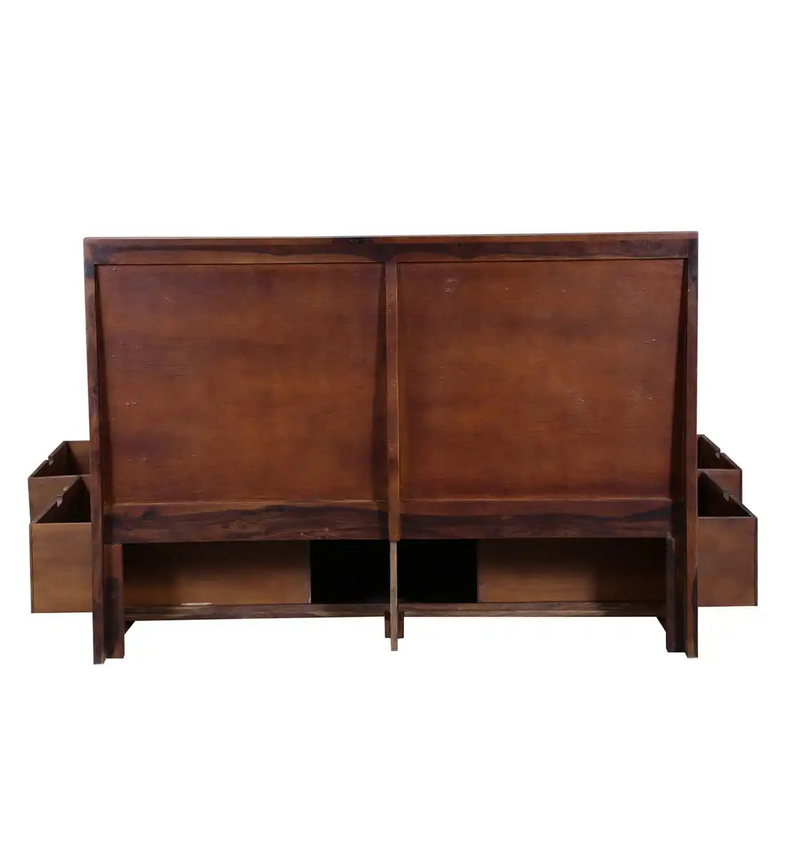 sheesham wood niwar bed stylish headboard design king size wooden bed india