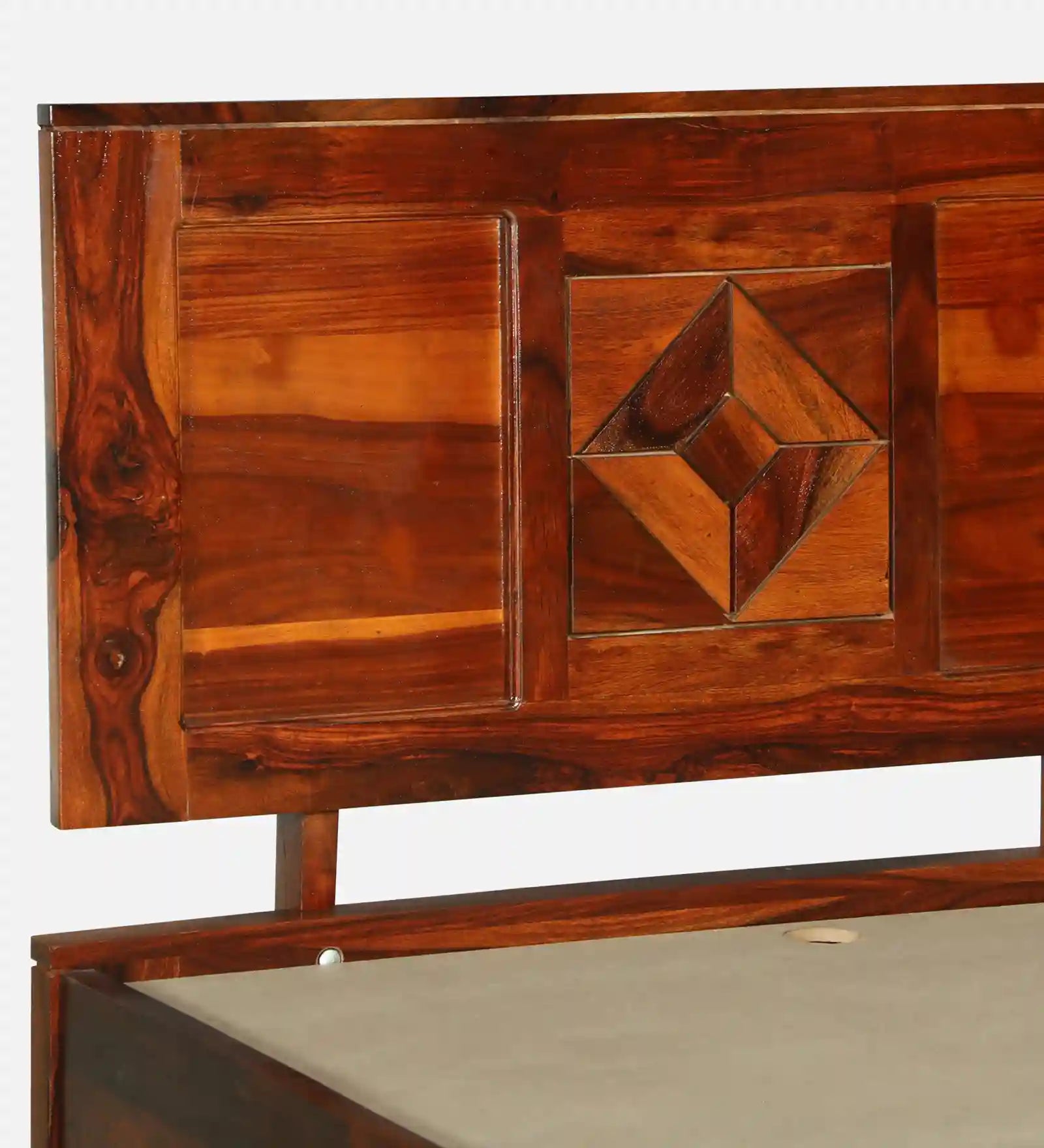 Sheesham wood pull out bed Shraya single bed trundle design India