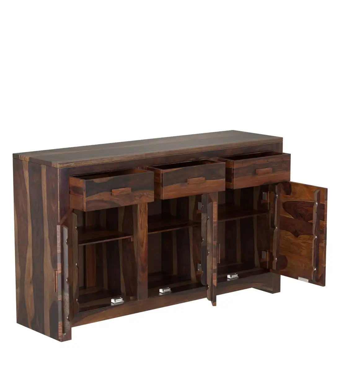 Sheesham wood sideboard storage unit solid wood cabinet design home