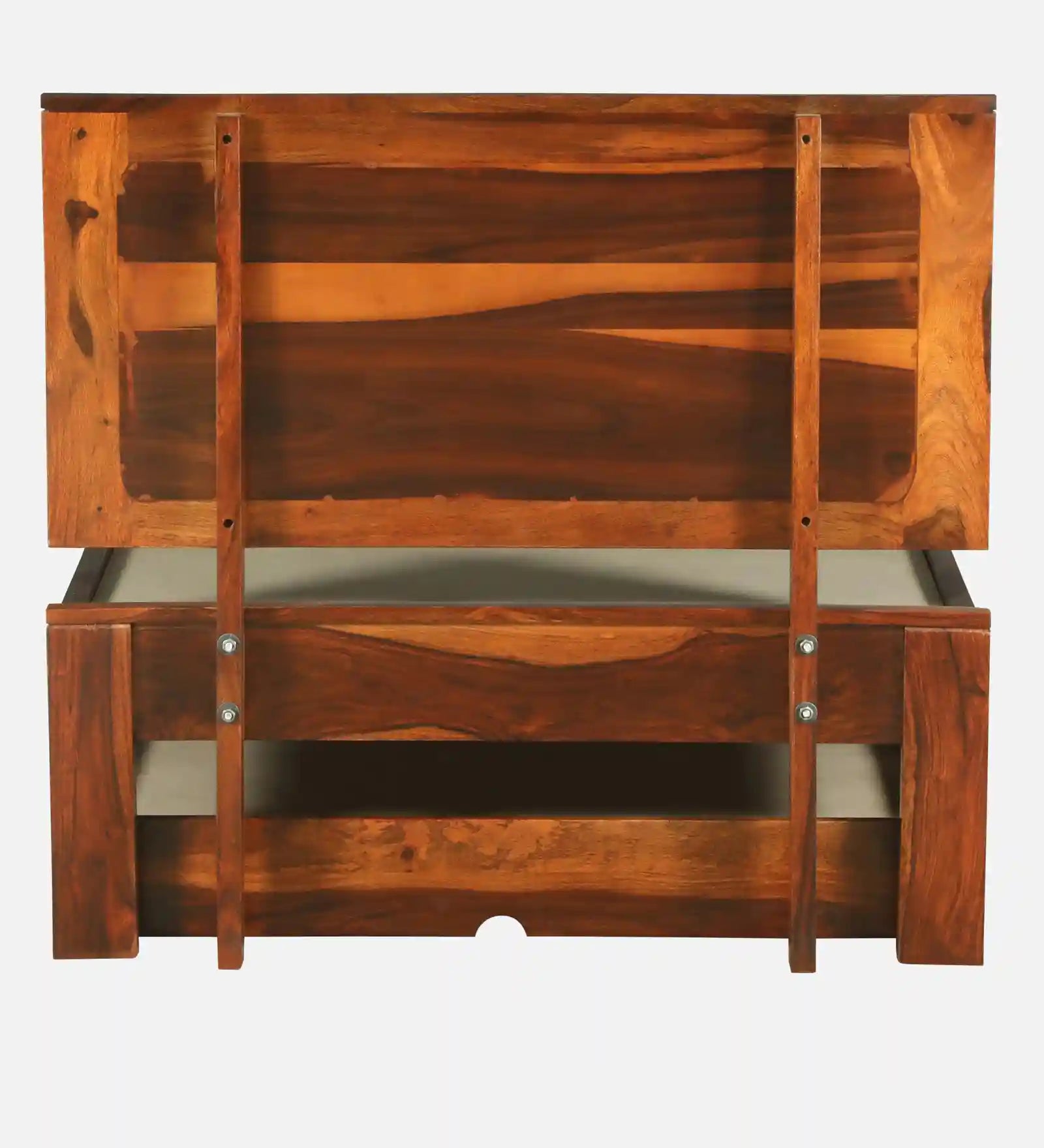 Sheesham wood single bed cane back design durable wooden bed India