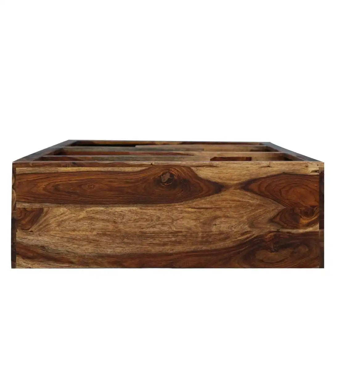 Sheesham wood storage bookshelf open display unit home interior design