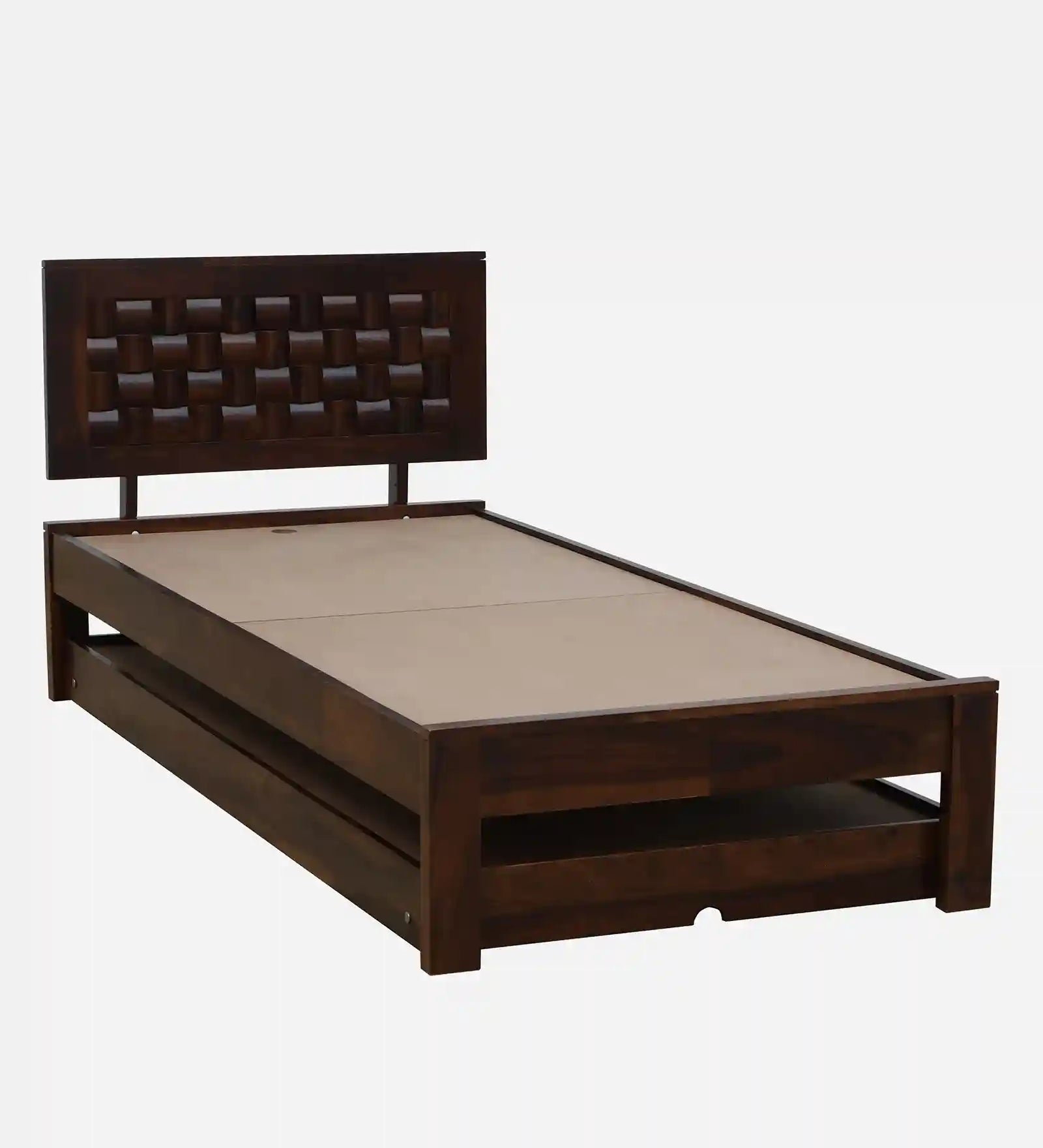 Sheesham wood trundle bed single size Nivasa guest bed design India