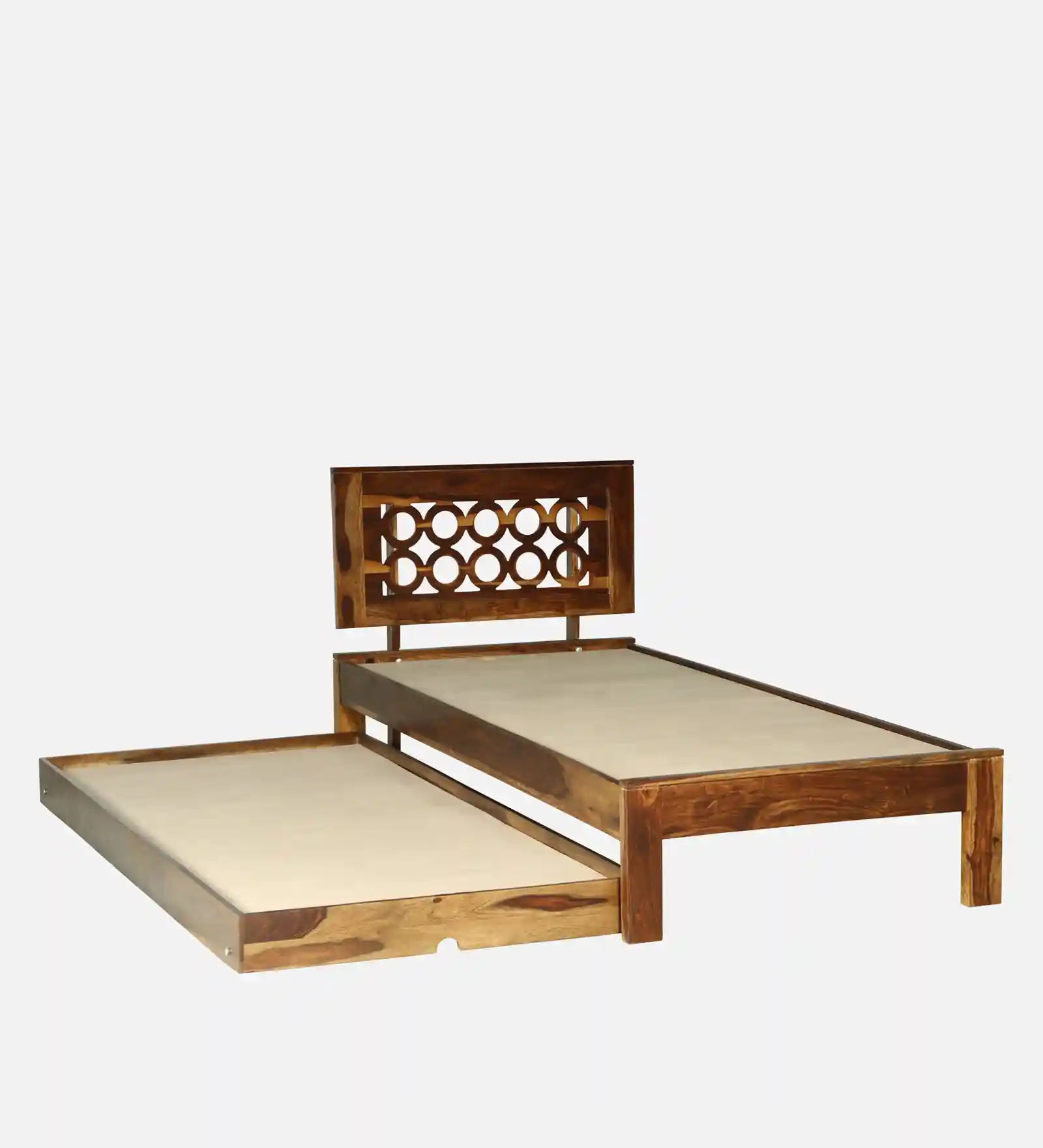 Sheesham wood trundle bed single size Vainika guest bed design India