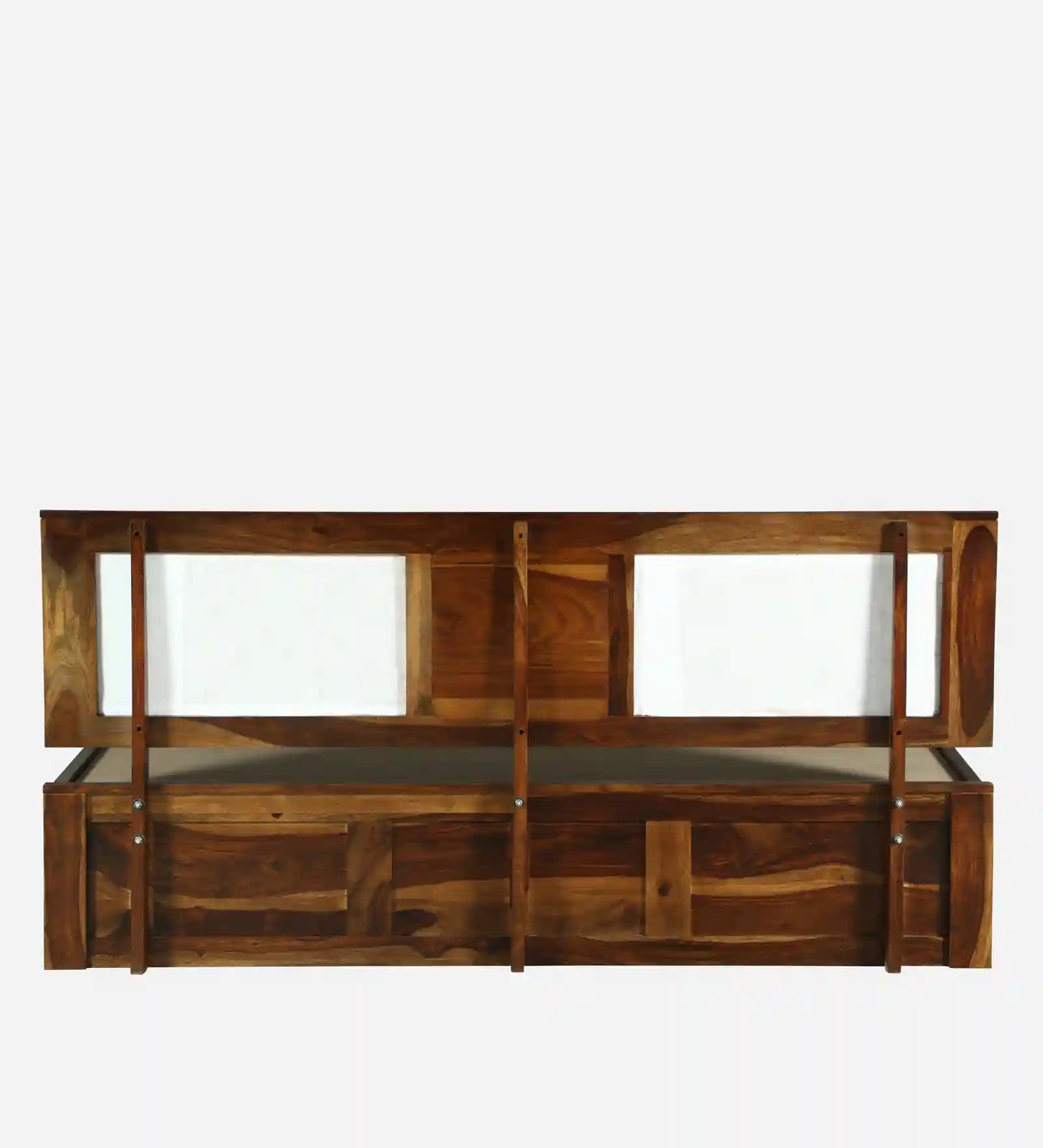 sheesham wood bed headrest board pattern king size box storage bed india