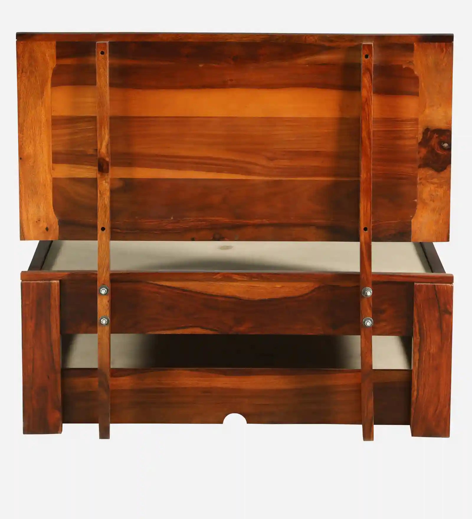 Shraya wooden single bed with pull out trundle space saving bed India
