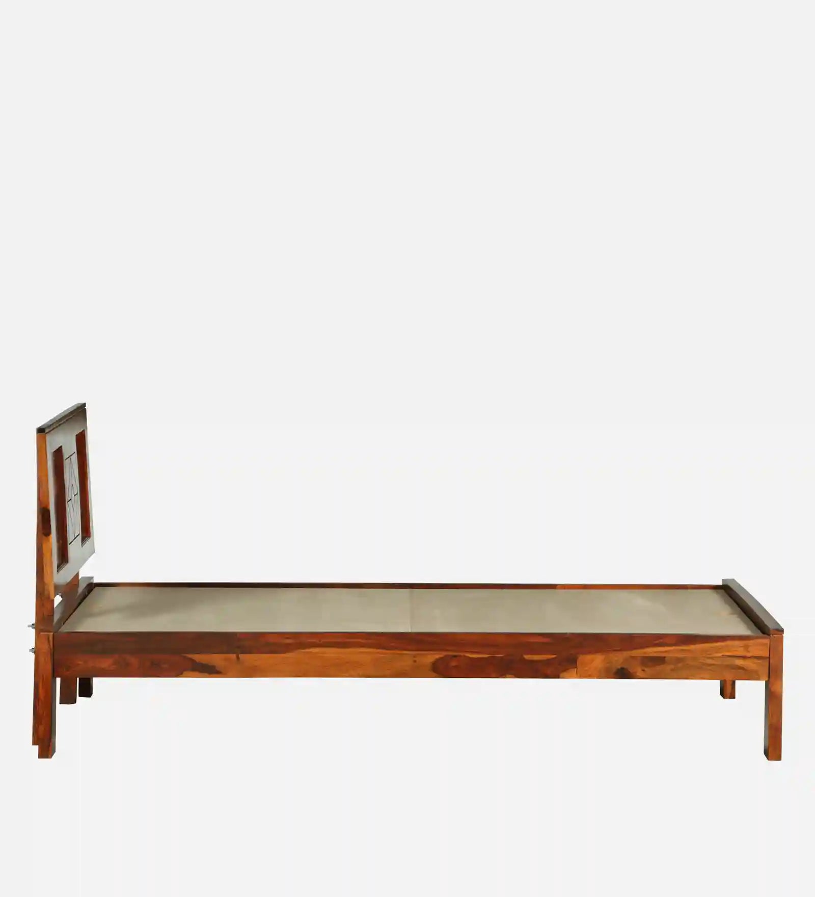 Shraya Solid Wood Single Bed Without Storage