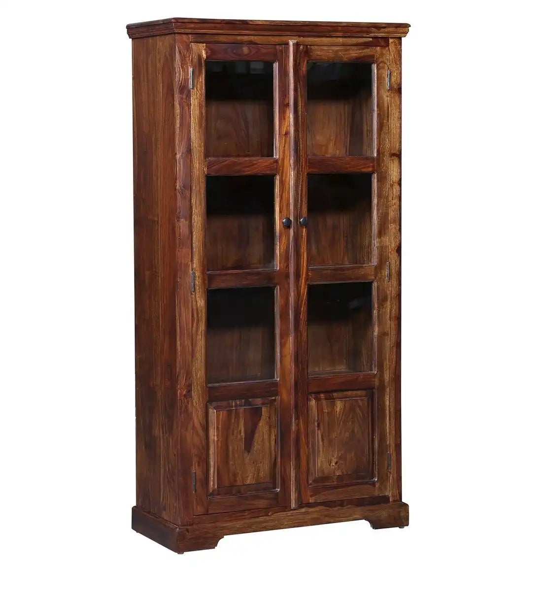Solid wood bookshelf sheesham bookcase for living room display