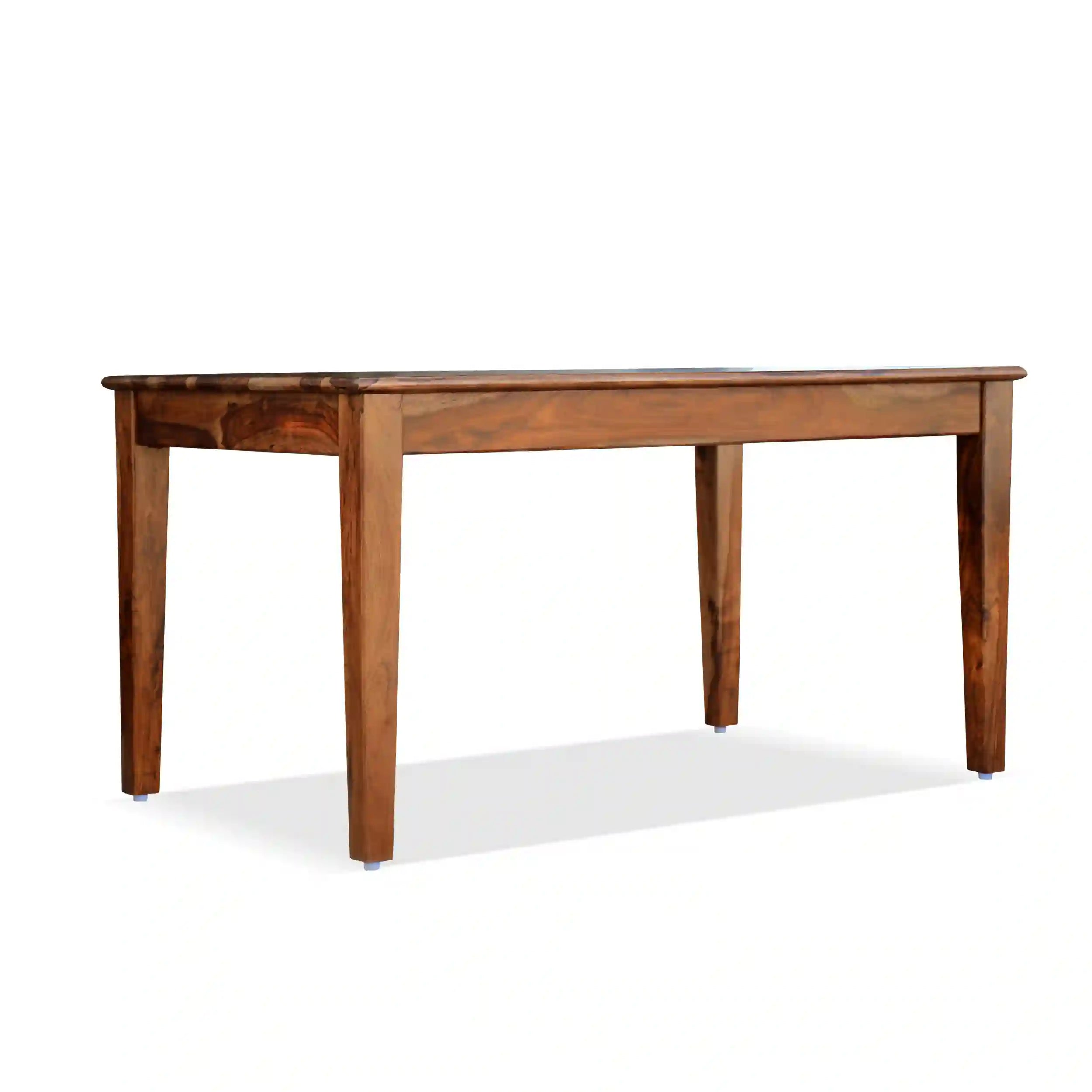 Solid wood cane dining table six seater made from sheesham wood for home use