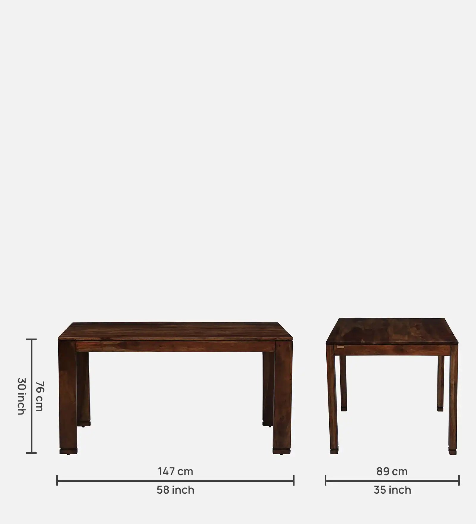 Solid wood Moscow six-seater dining set handcrafted premium furniture India