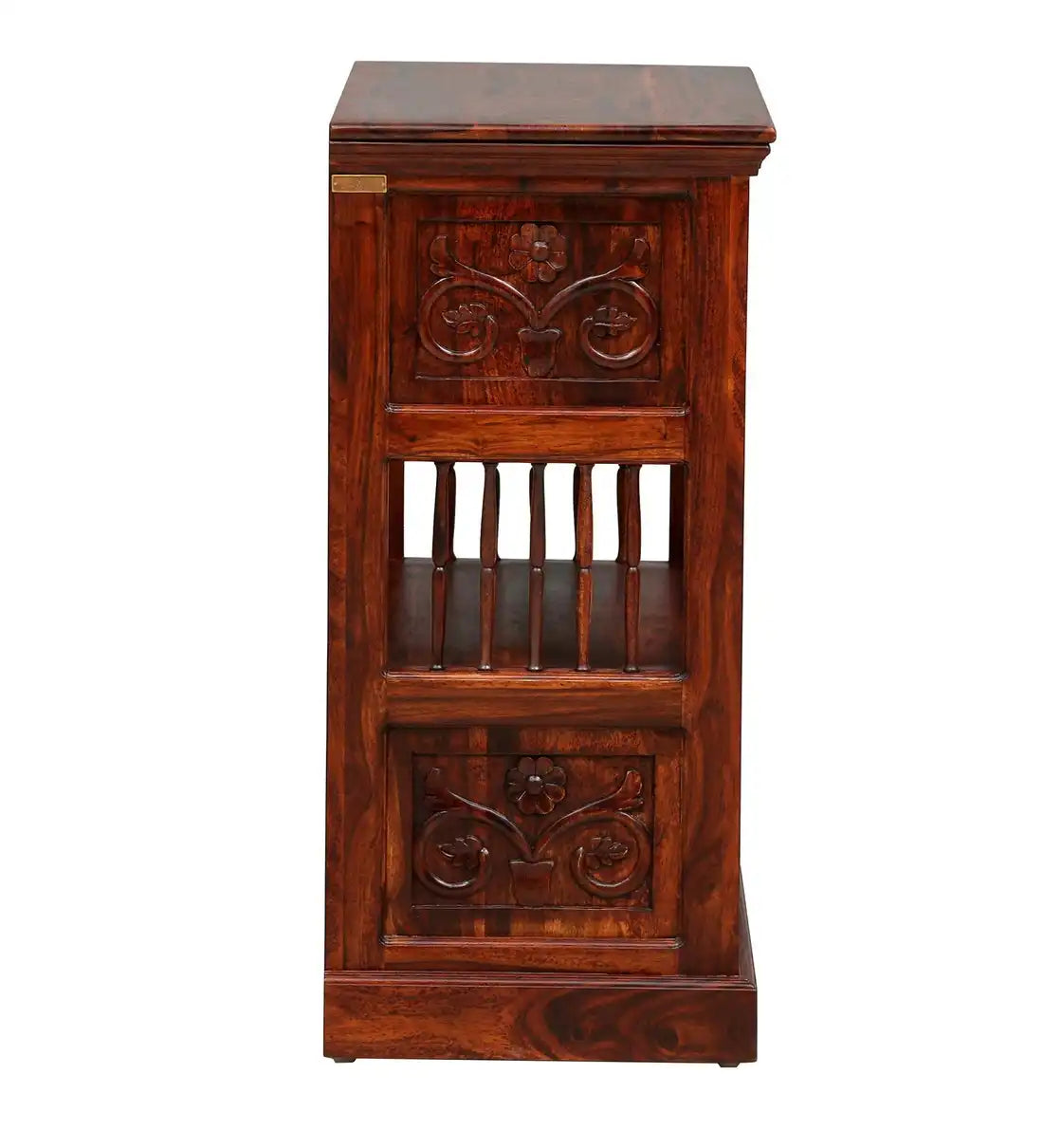 Solid wood shoe rack cabinet with closed storage for dust-free footwear organization