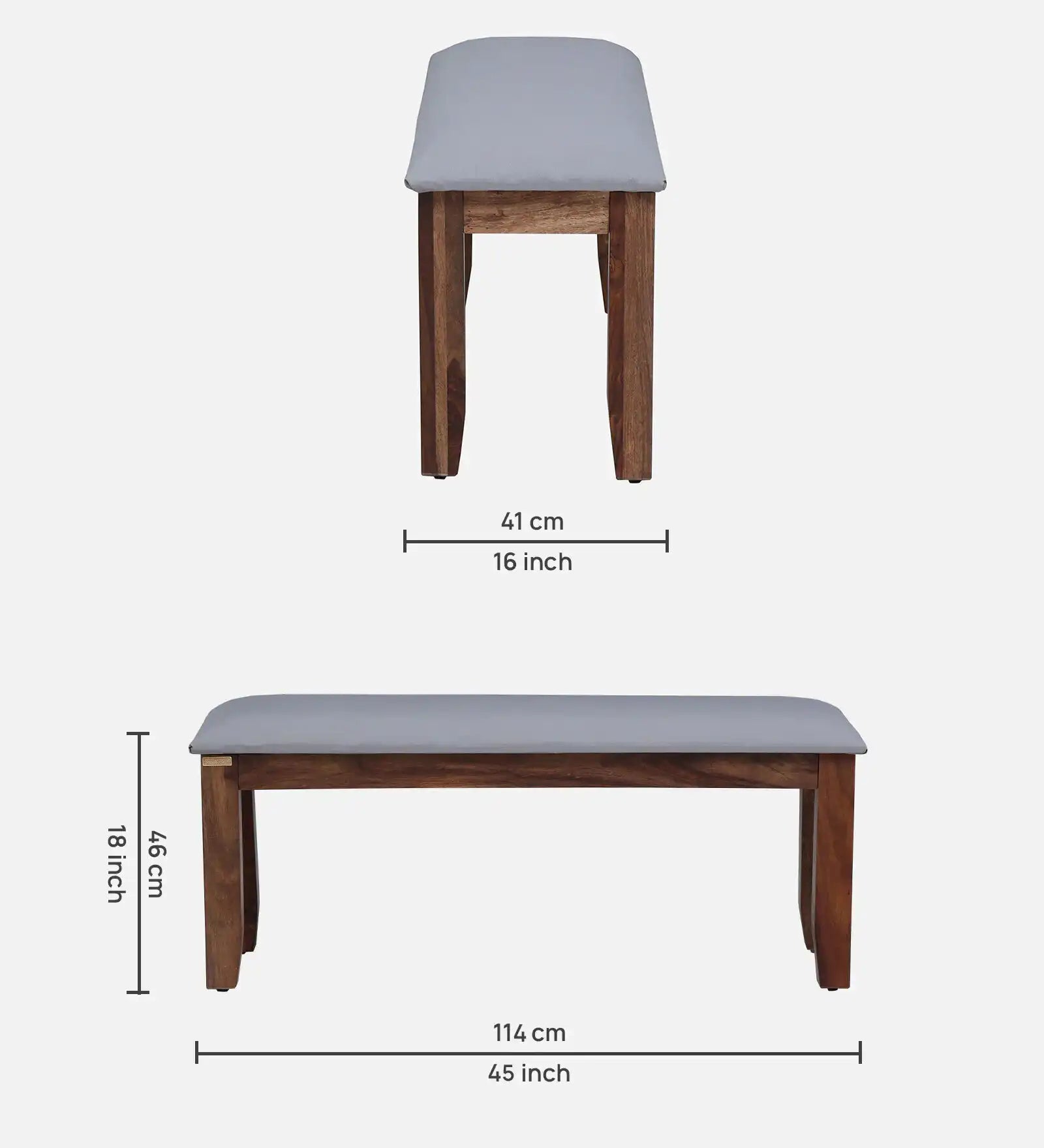 Solid wood six-seater dining set with bench Elista handcrafted premium furniture India