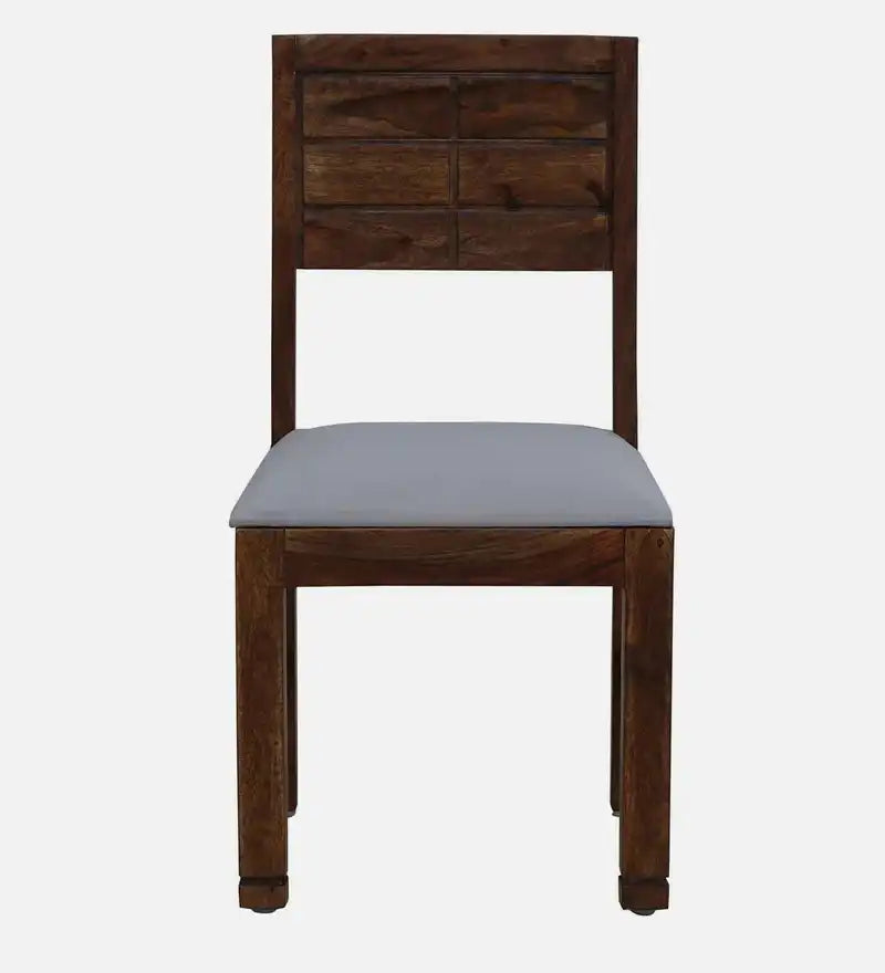 Solid wood upholstered dining chair set Moscow sheesham comfort design for long sitting use