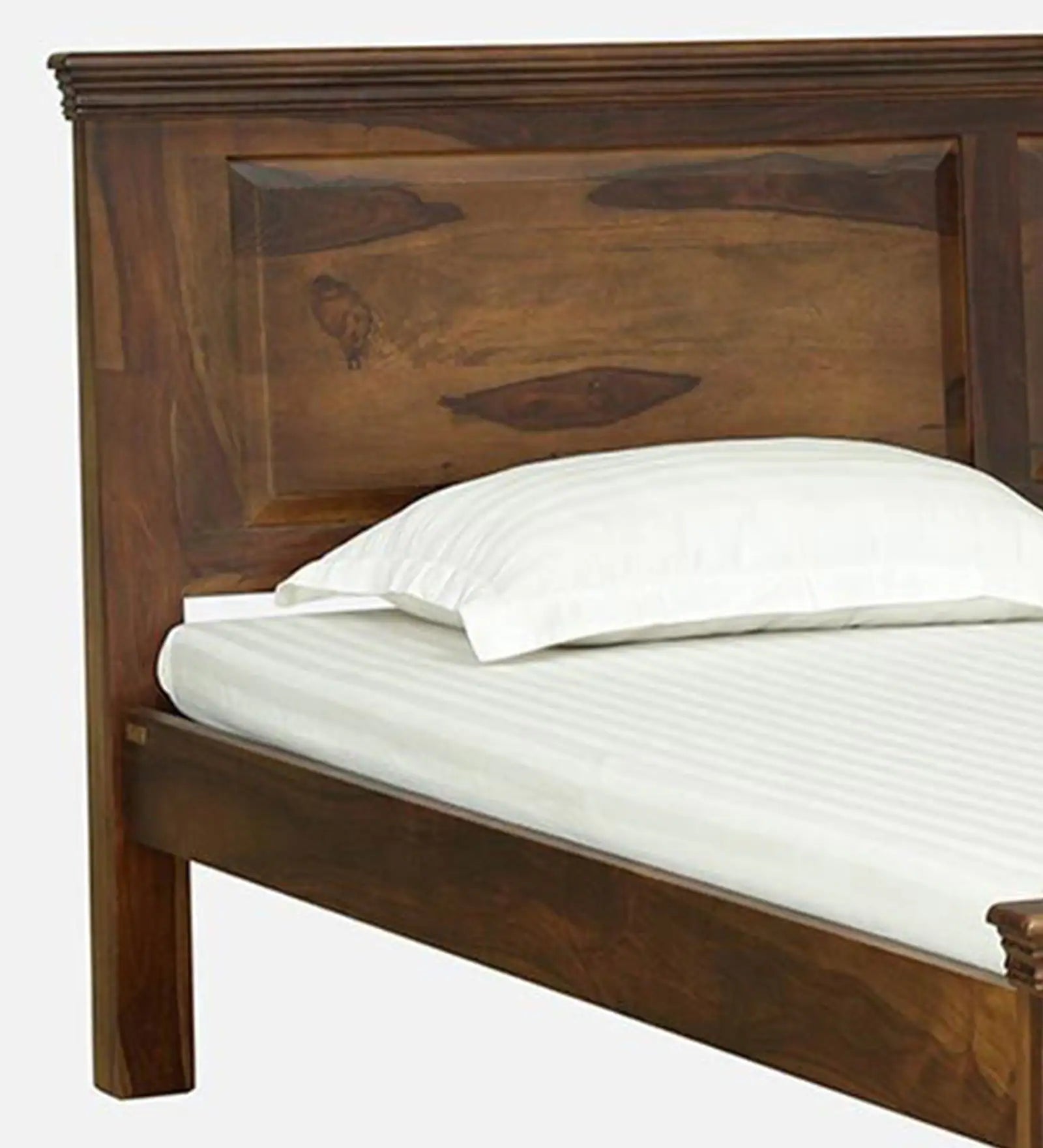 Vandena Solid Wood Bed In Provincial Teak Finish By Rajwada - Rajwada Furnish