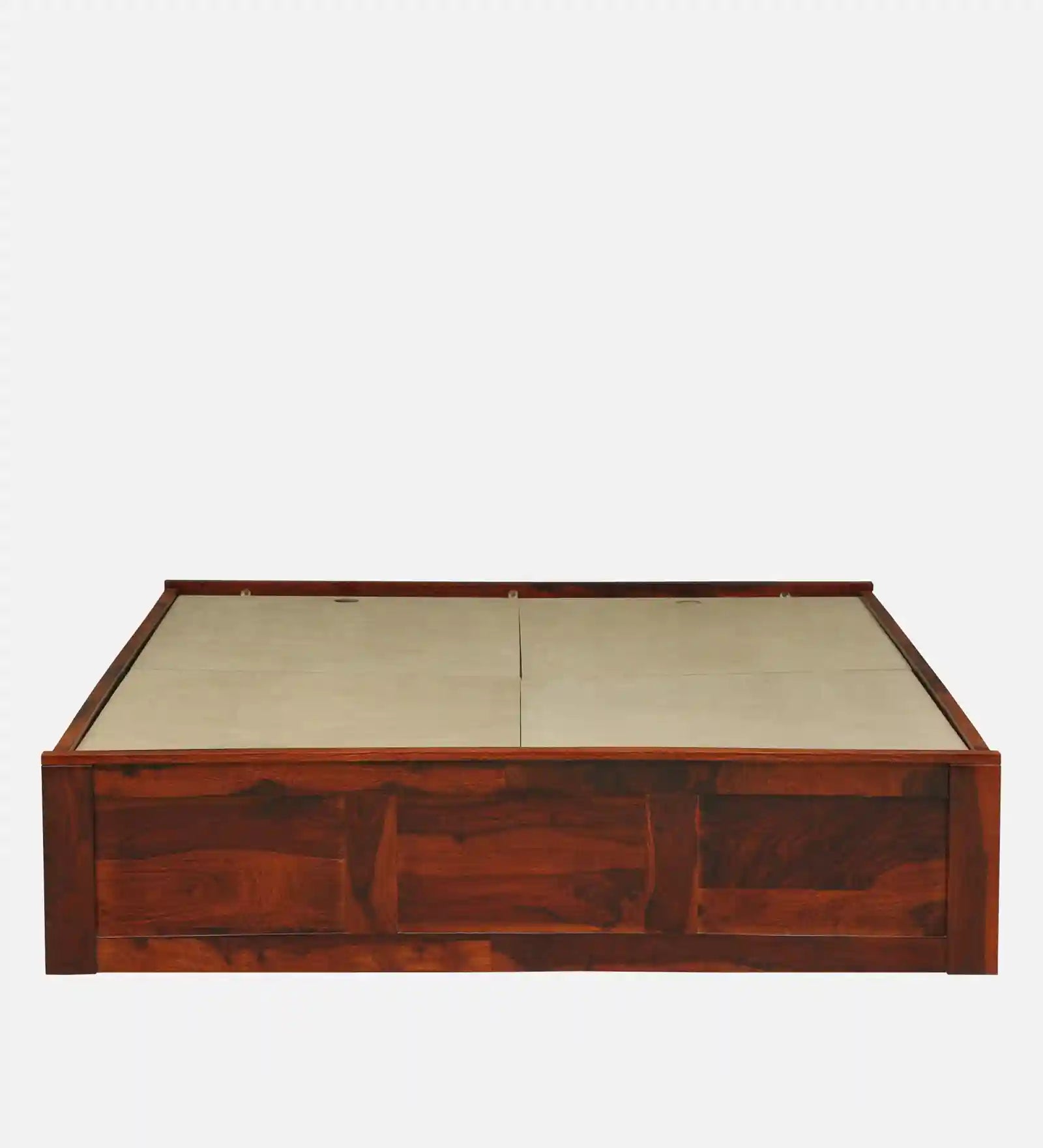 Sthira sheesham wood king size bed with box storage modern design