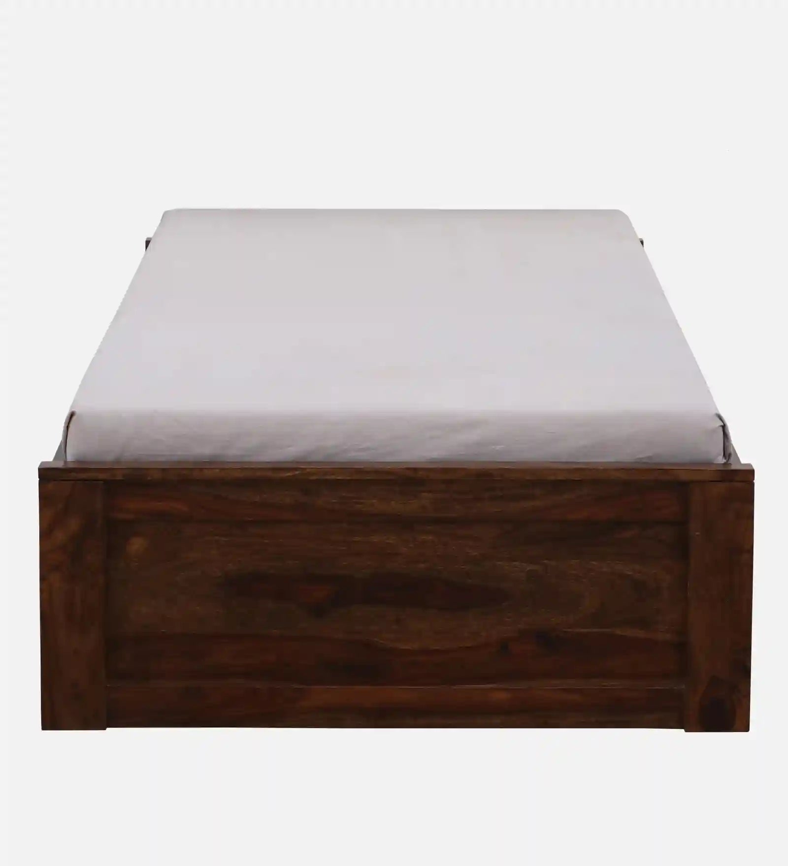 Sthira solid wood single bed box storage strong wooden bed frame India