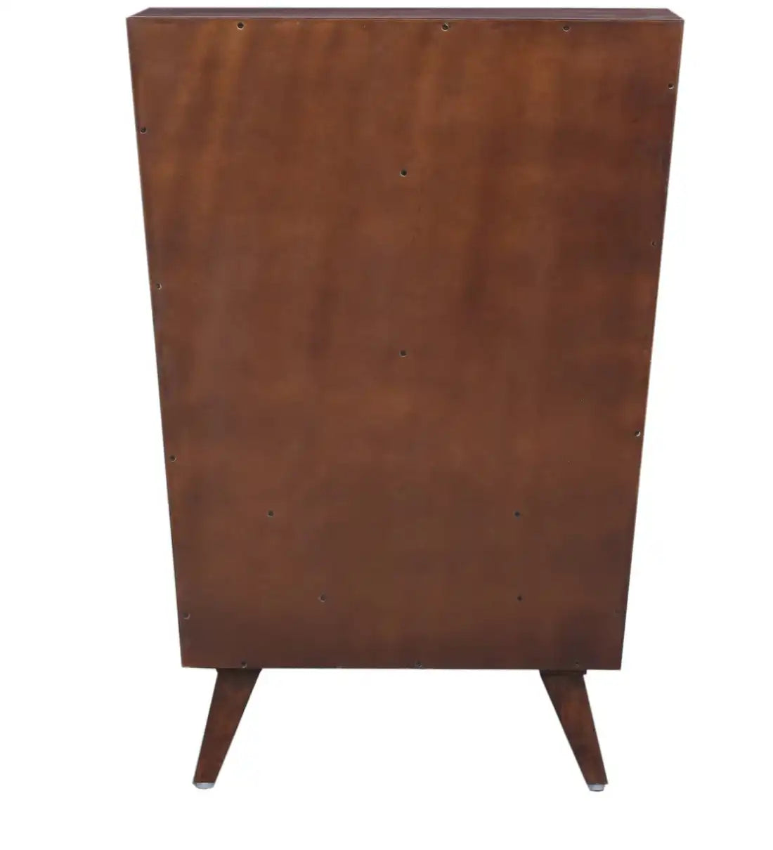 Tall bar cabinet in solid wood for home bar display and storage