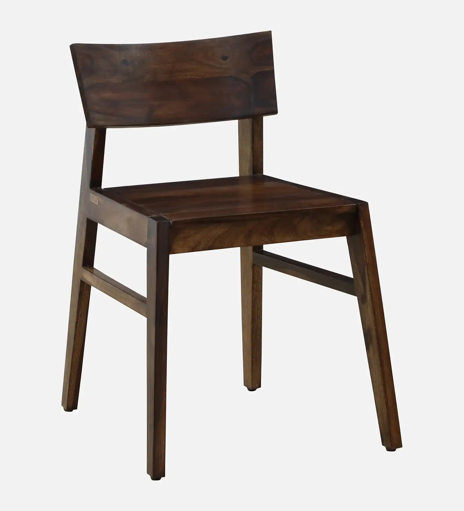 Teak finish Drew solid wood dining set four seater elegant dining furniture