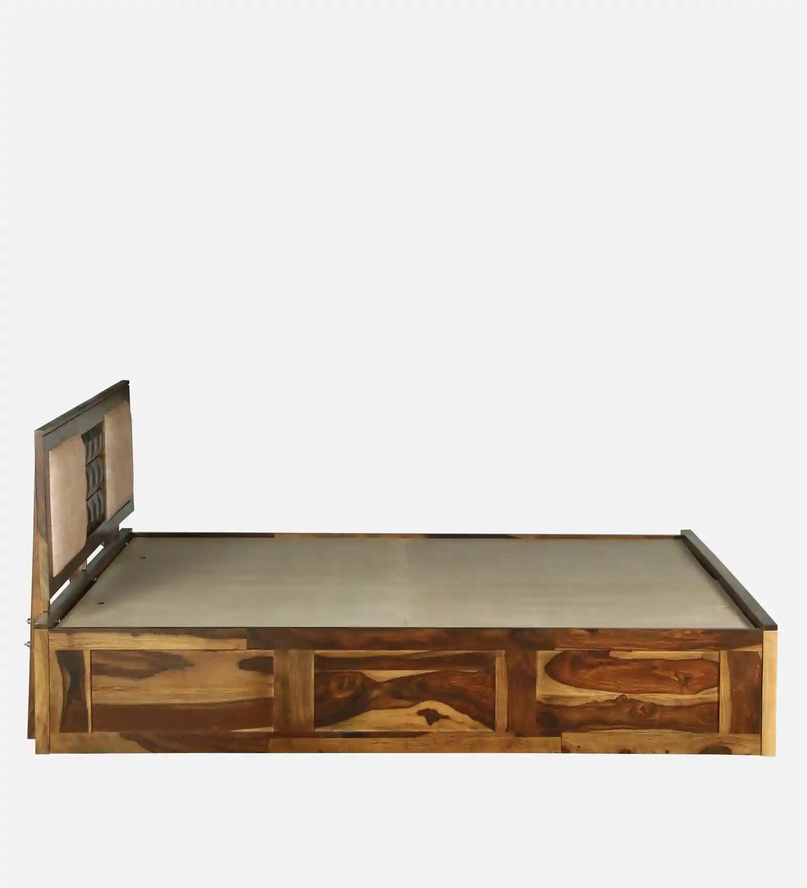 sheesham wood bed headboard modern design queen size storage bed india