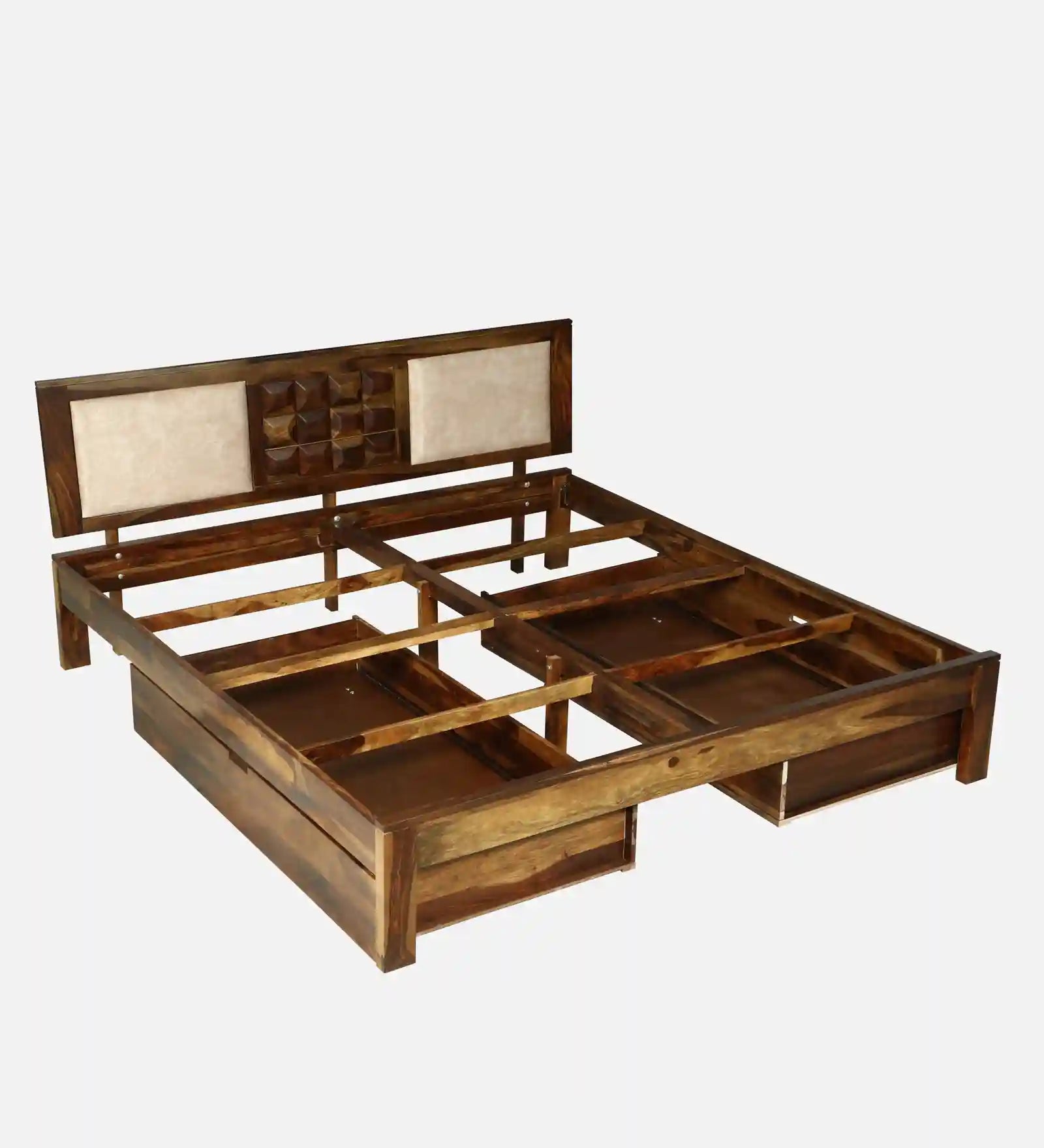 queen size hydraulic storage bed bedroom interior setup sheesham furniture india