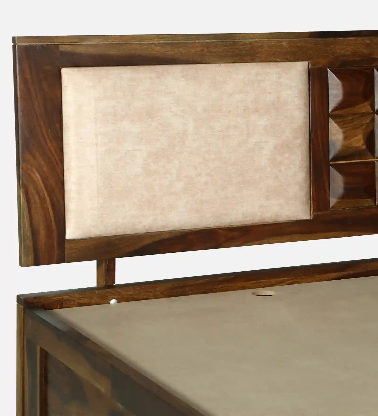 heavy duty sheesham wood bed strong frame queen size storage bed india