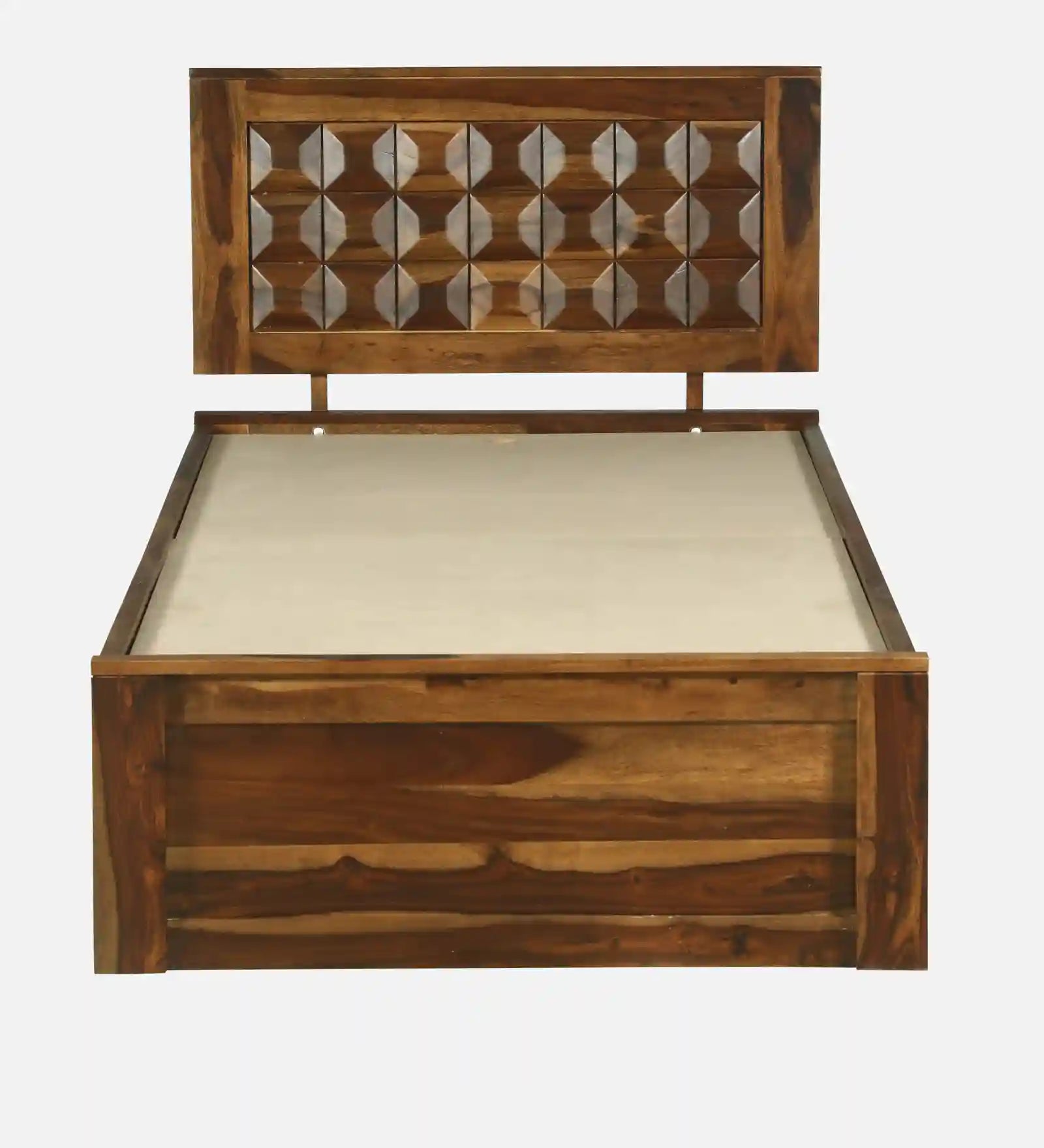 tejas sheesham wood single bed with storage minimal modern wooden bed design