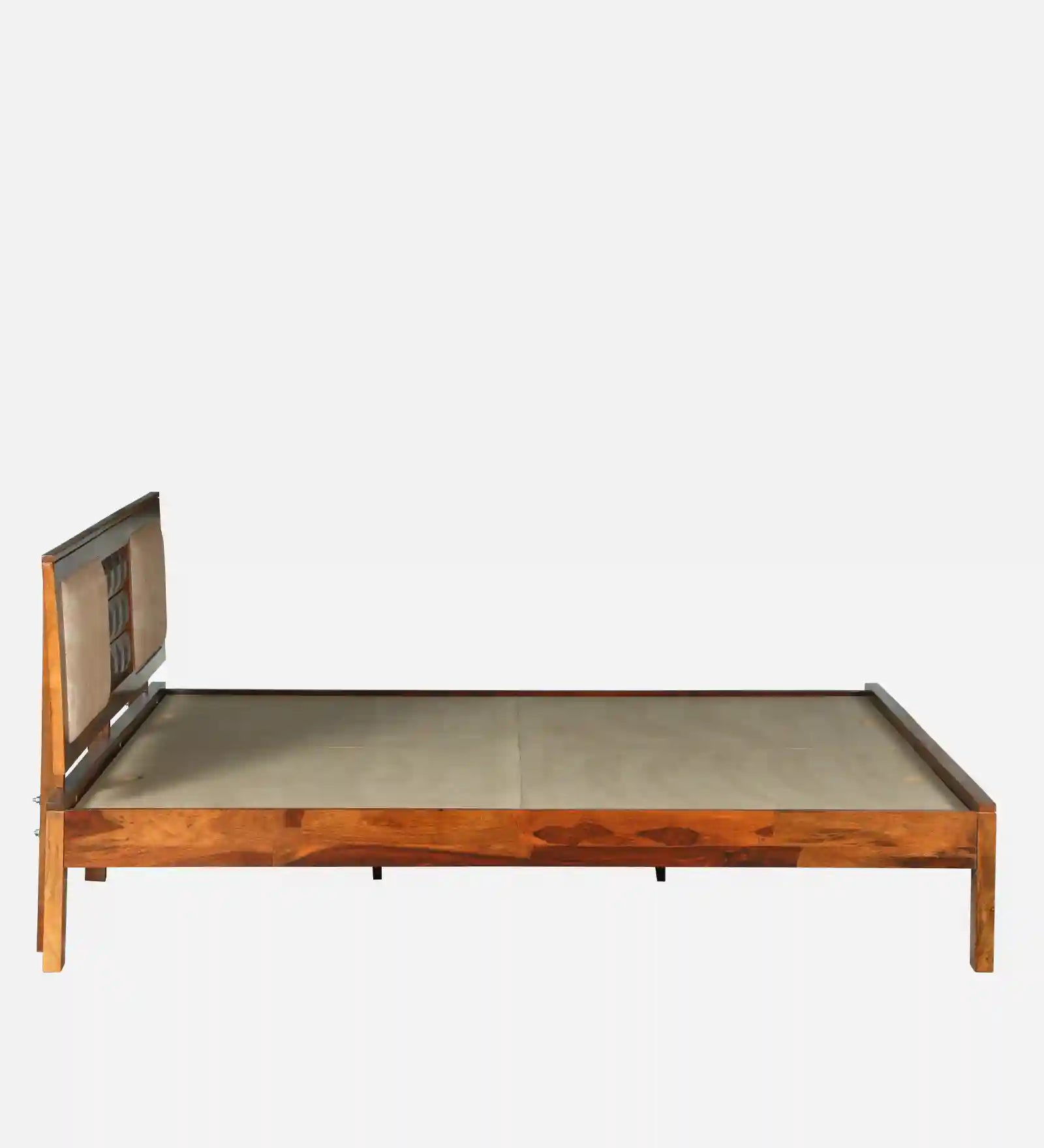 Tejas solid wood queen bed strong frame design