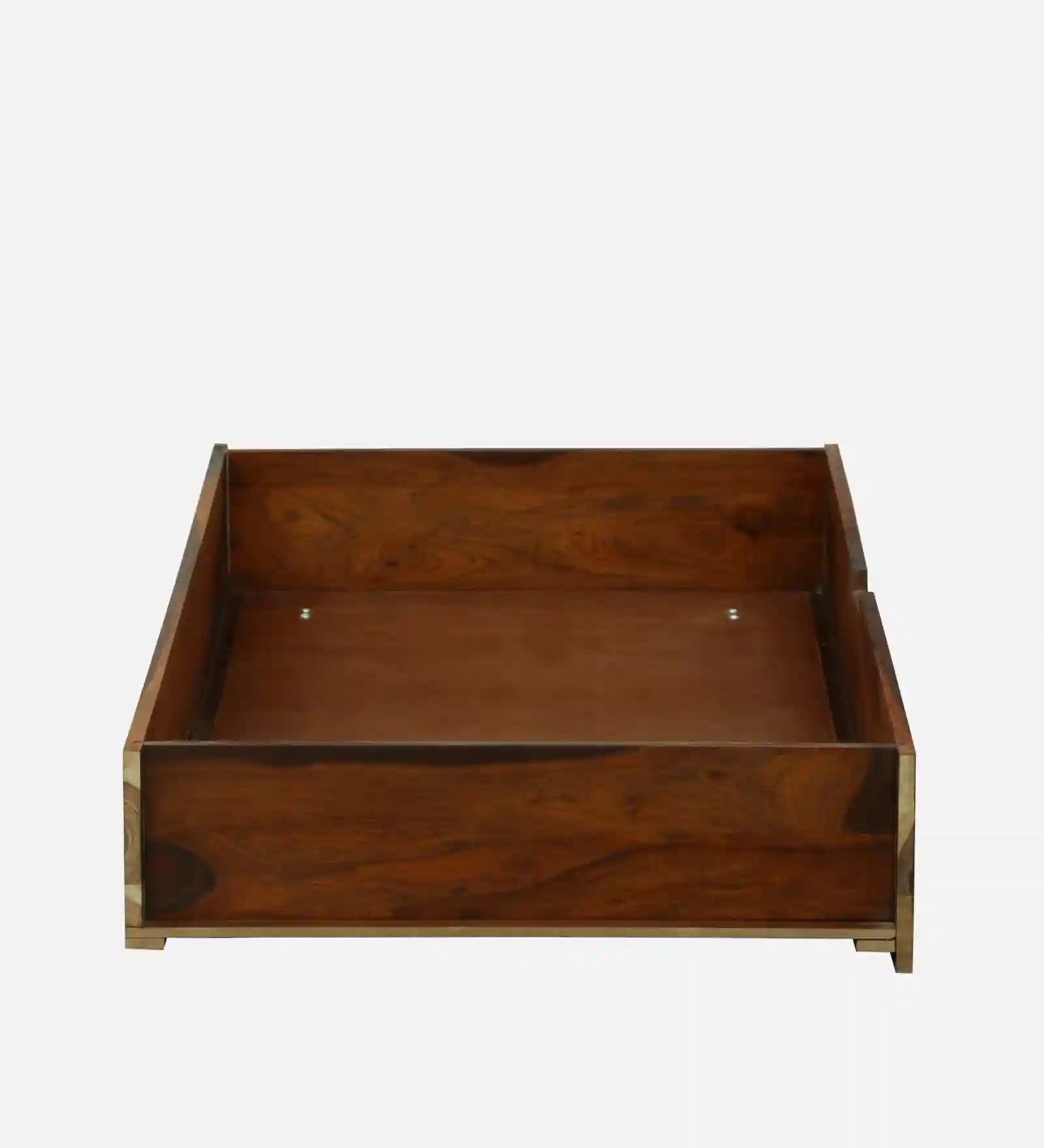 sheesham wood drawer storage bed walnut finish queen size wooden bed india