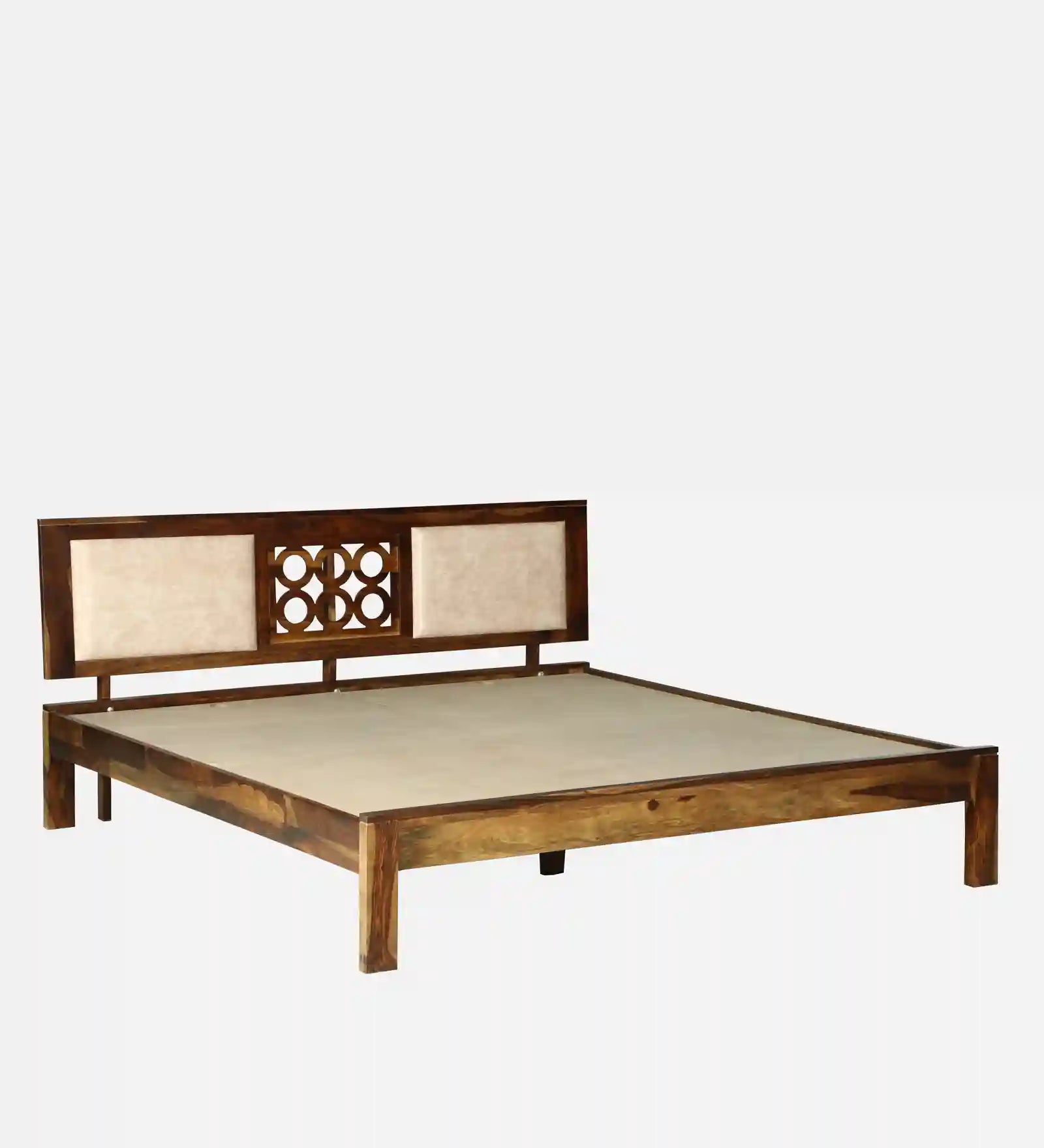 Anamika queen wooden bed no storage simple bedroom style