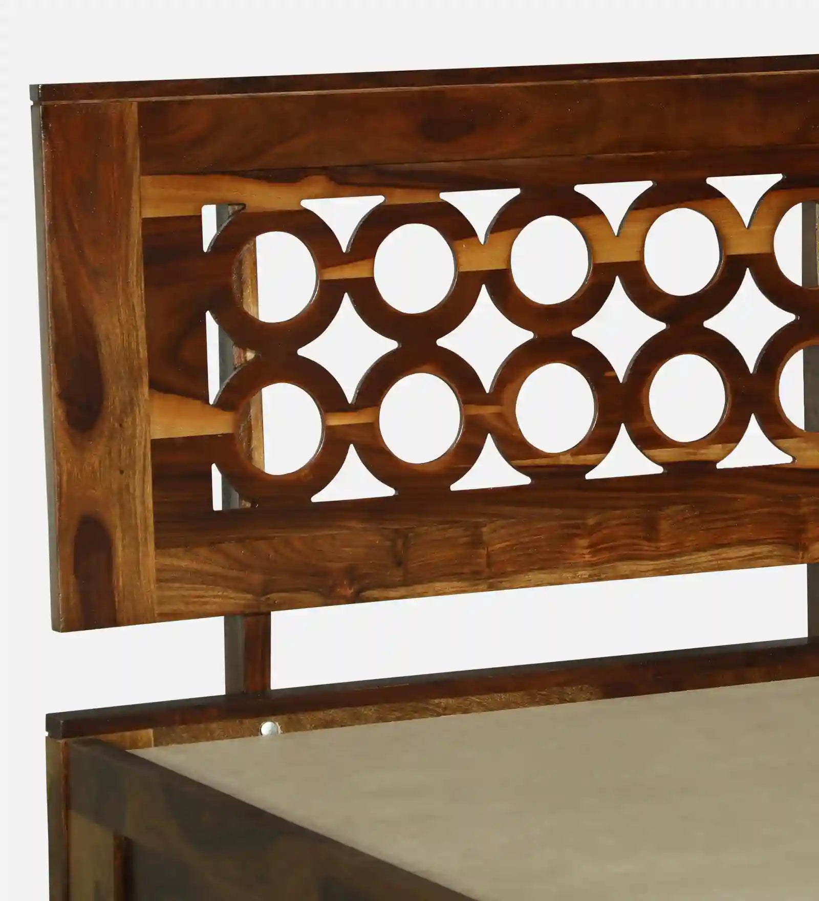 Vainika sheesham single bed storage box clean wooden bed India