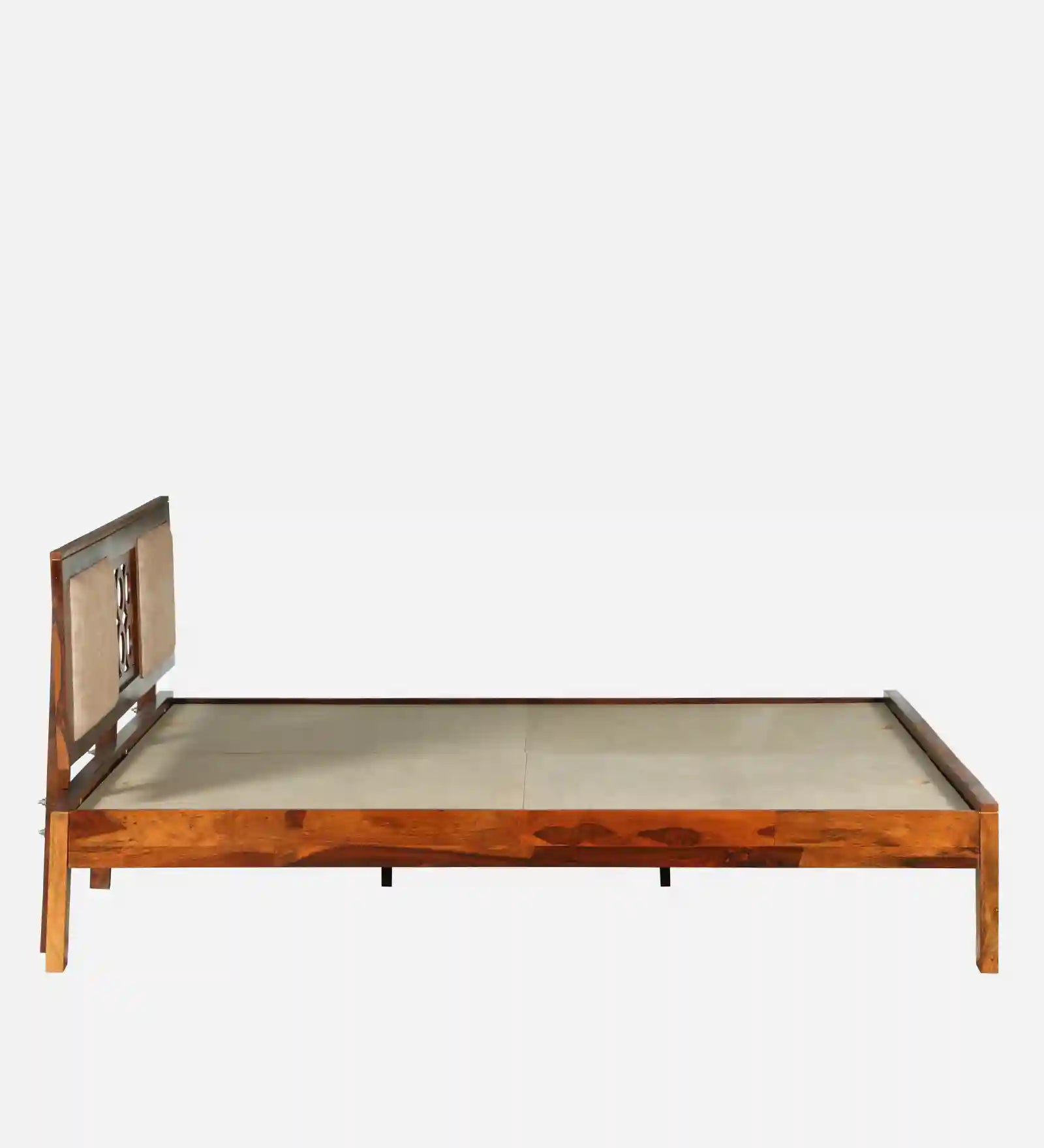 Vainika solid wood king bed clean bedroom look