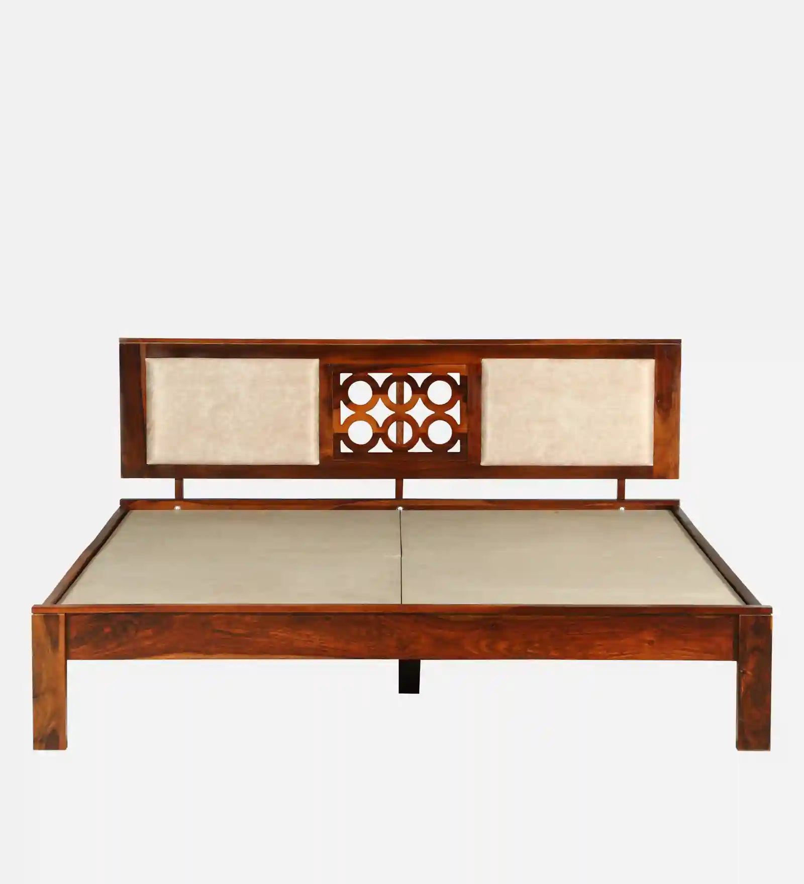 Vainika solid wood king bed simple design modern room