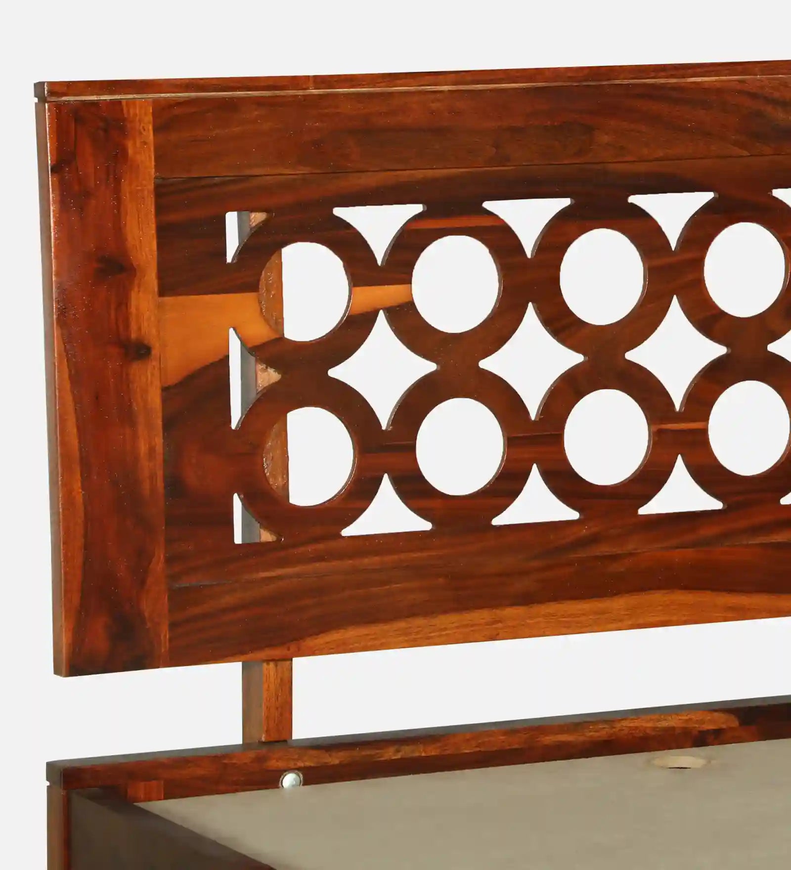 Vainika solid wood single cot modern Indian bedroom furniture