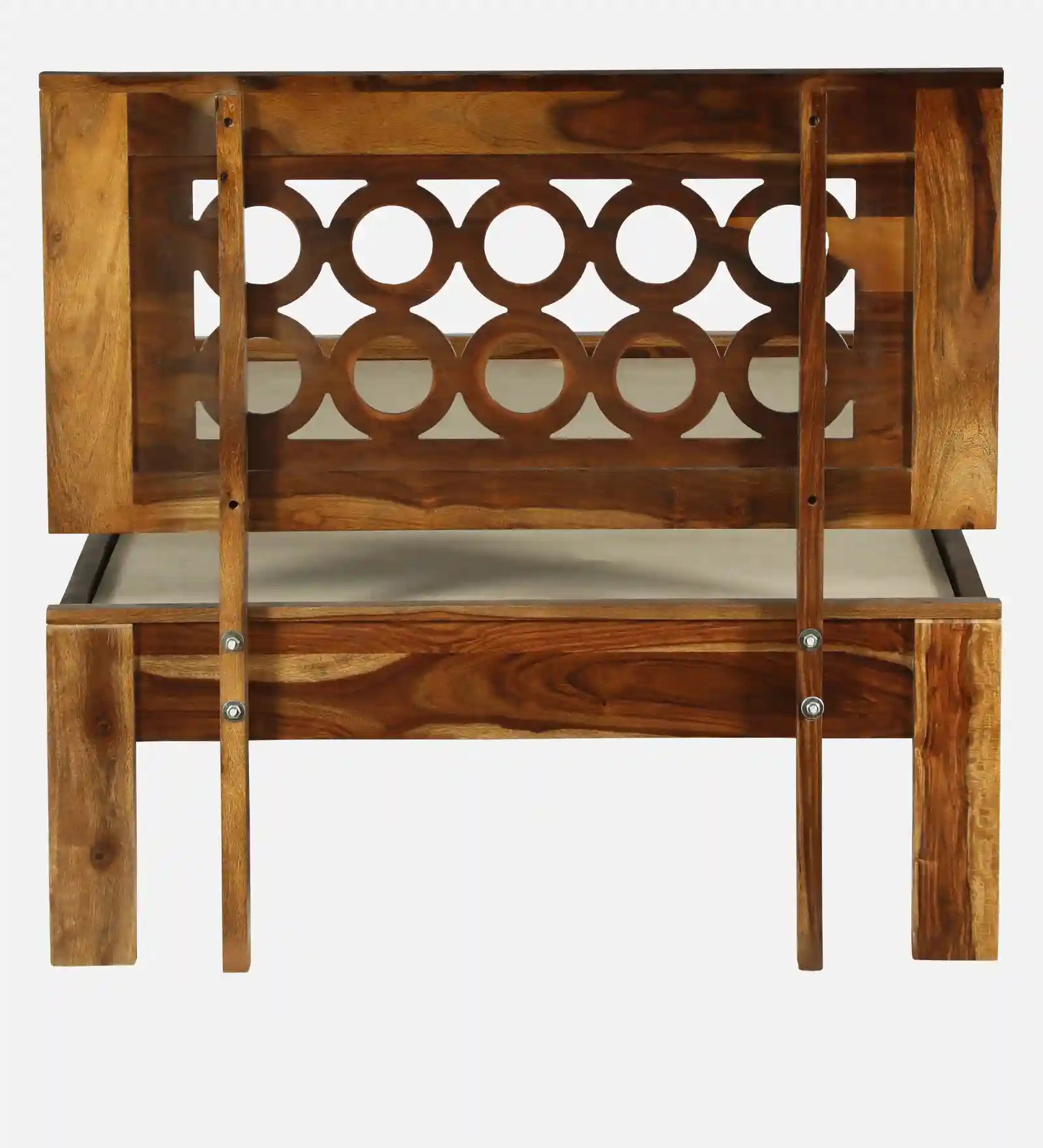 Vainika solid wood single cot modern Indian bedroom furniture