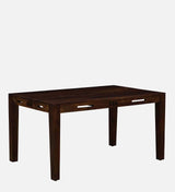 Jenine Solid Wood 6 Seater Dining Set With Bench In Provincial Teak Finish By Rajwada