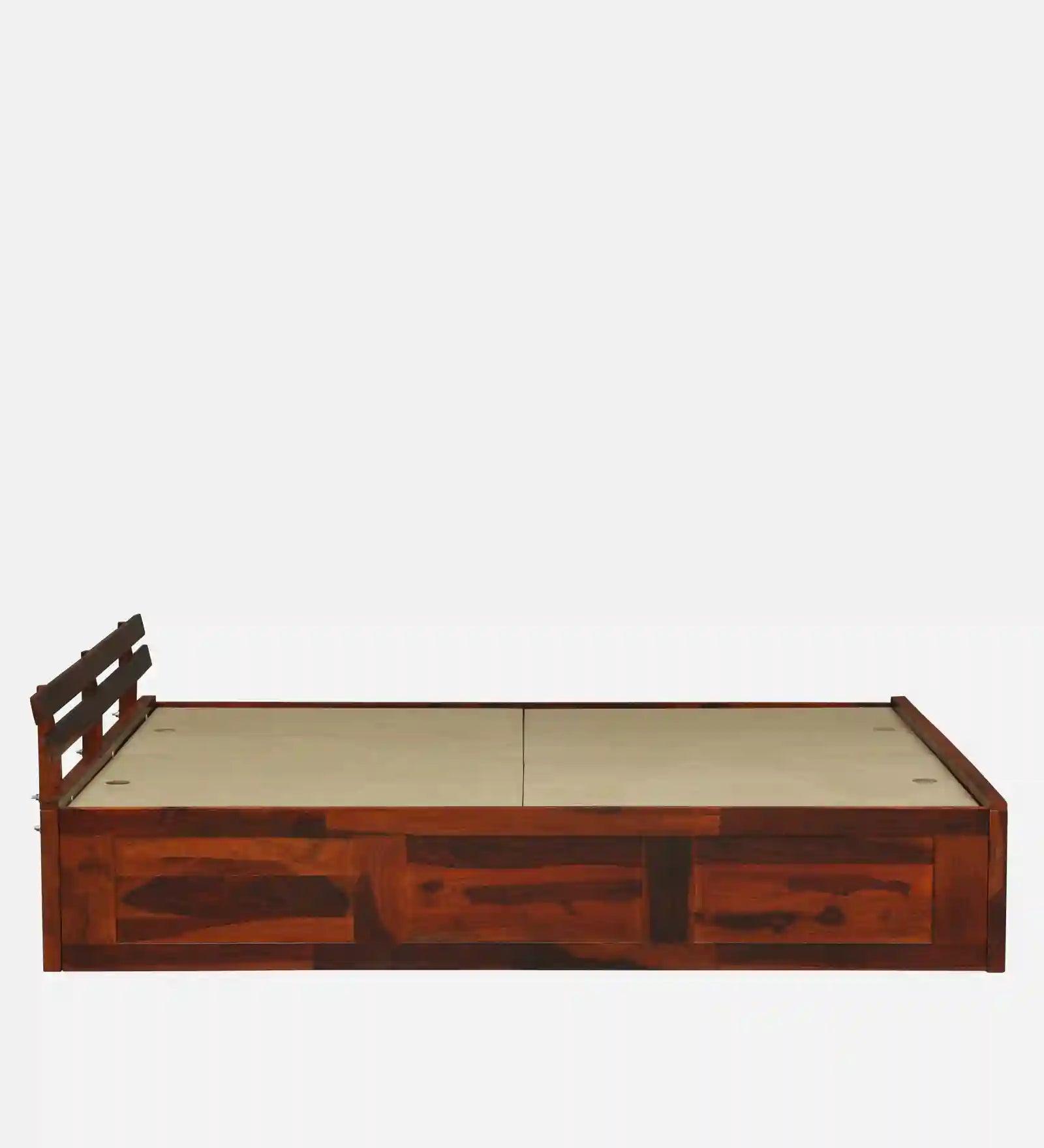 Vriksha heavy king bed solid wood box storage frame