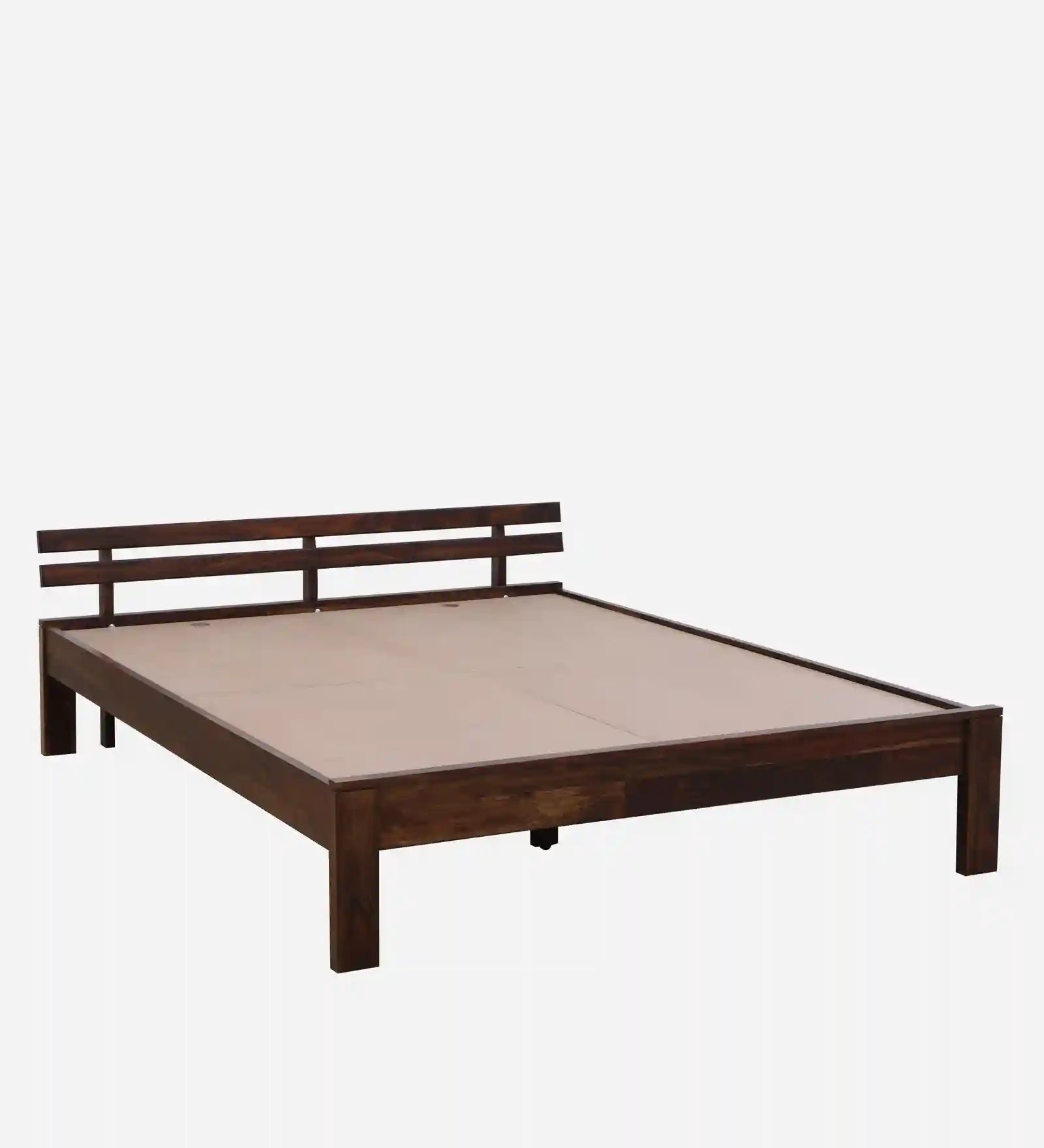 vriksha king size bed without storage clean simple design solid wood furniture