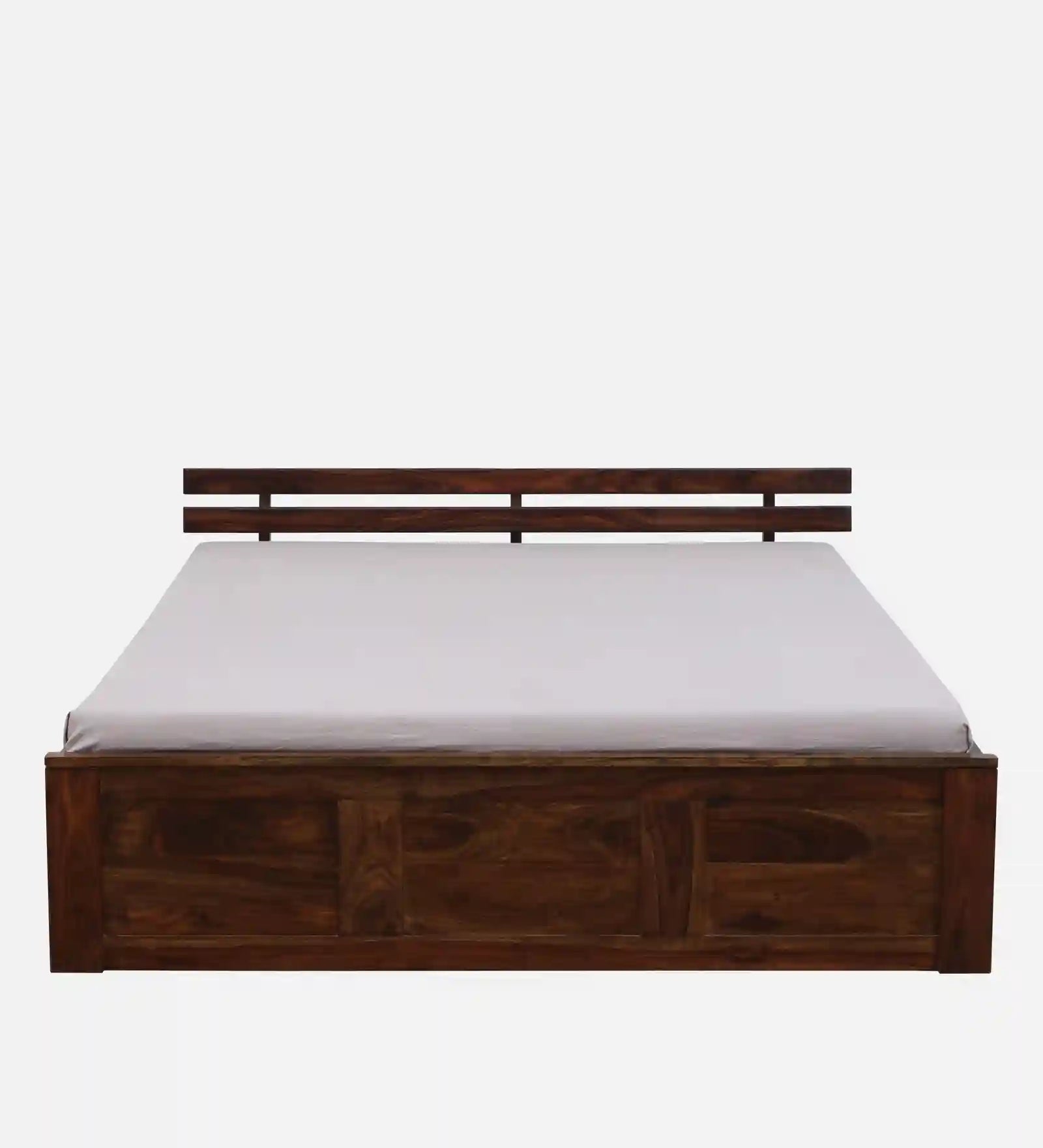 Vriksha king size wooden bed with box storage India style