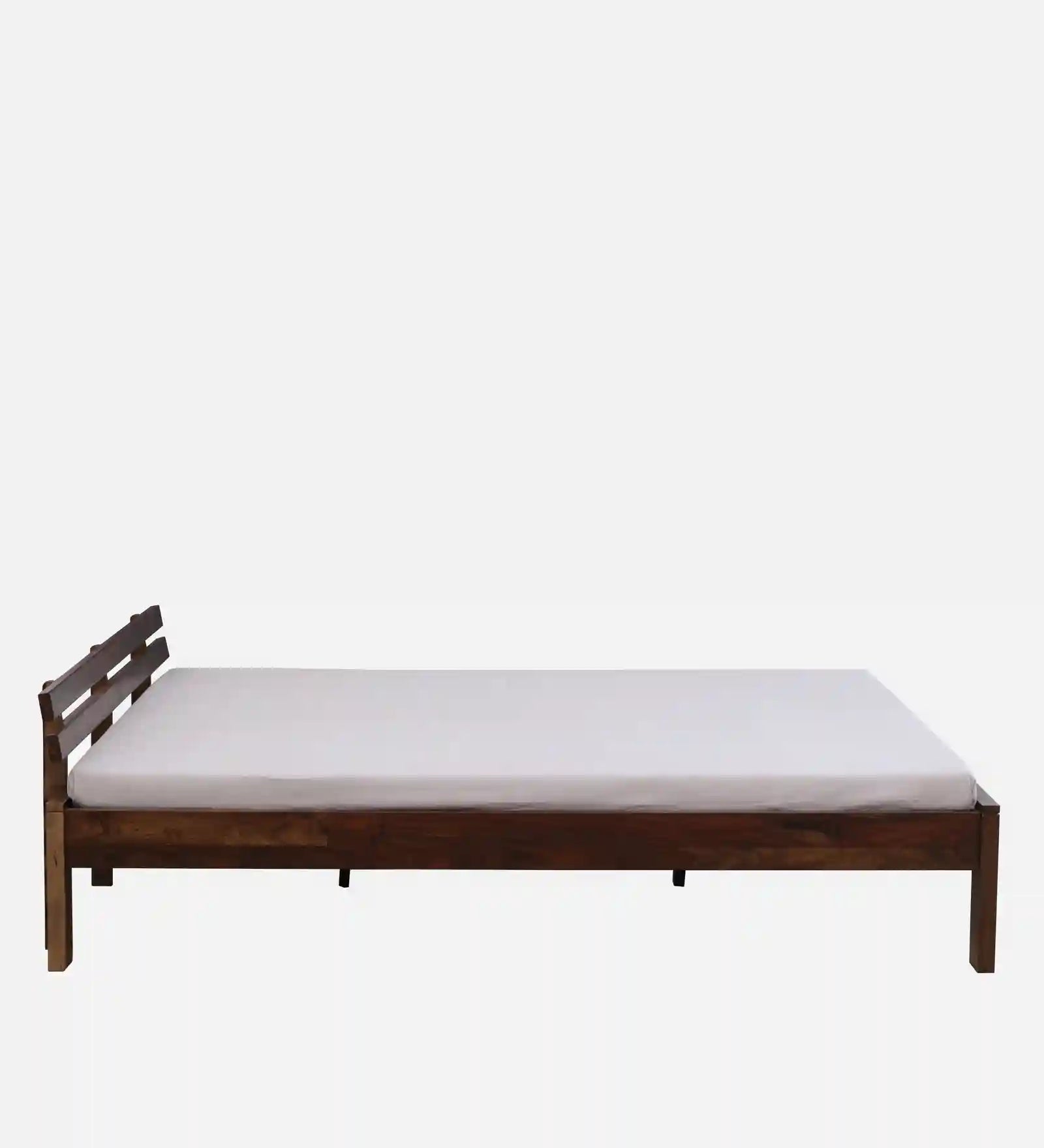 vriksha sheesham wood king size bed without storage strong durable wooden frame
