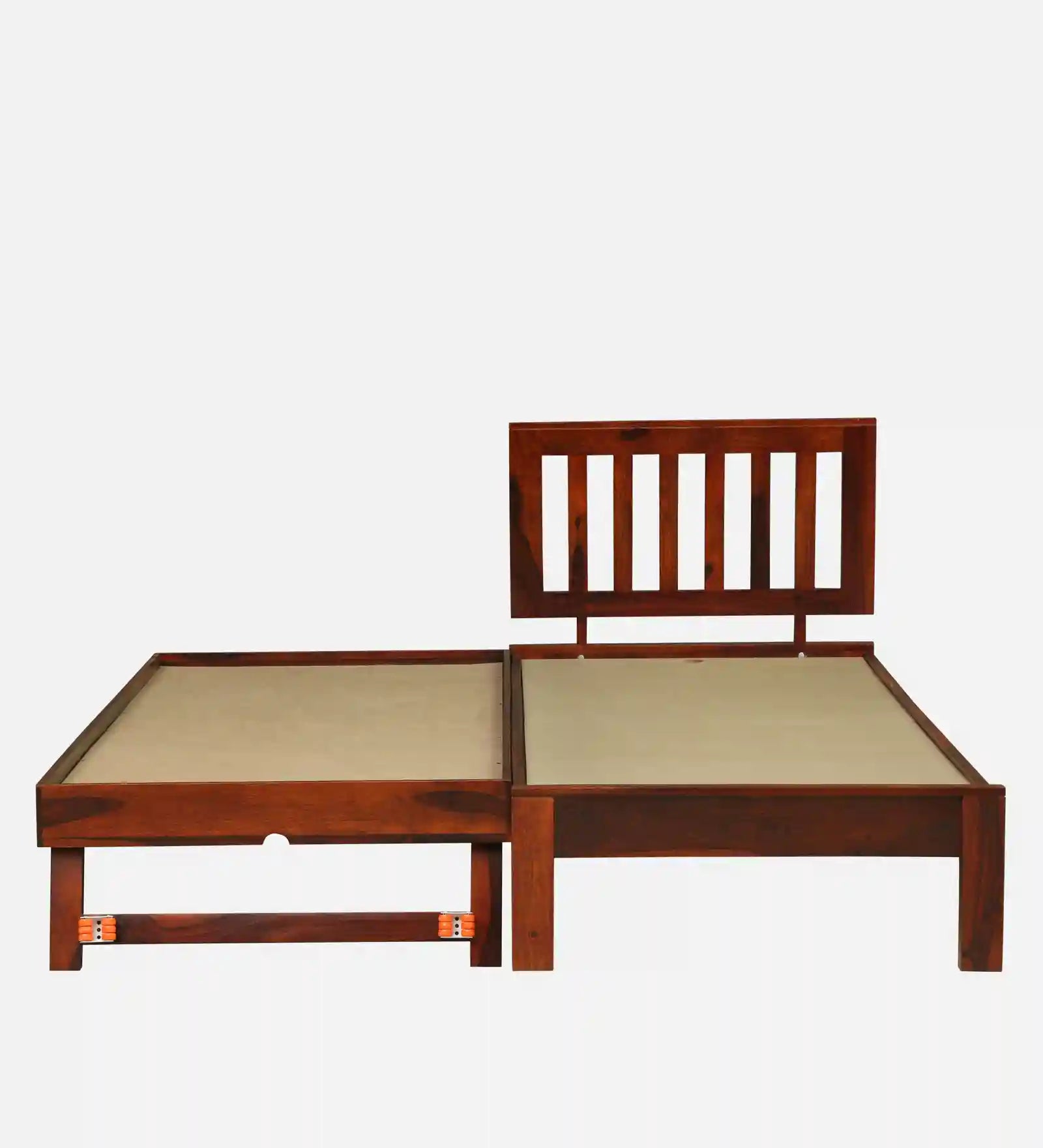 Vriksha single bed with storage heavy duty solid wood frame India