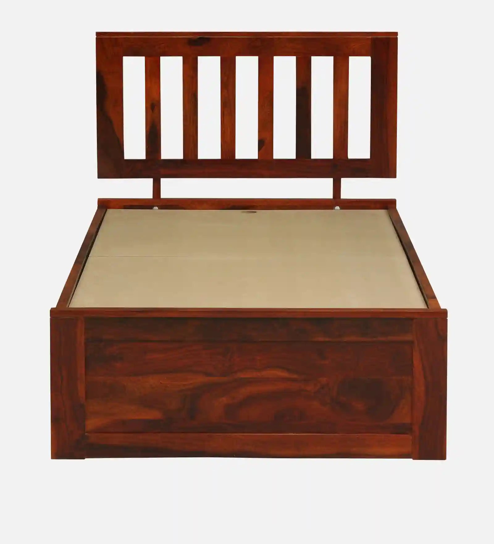 Vriksha solid wood single bed trundle design pull out bed frame India