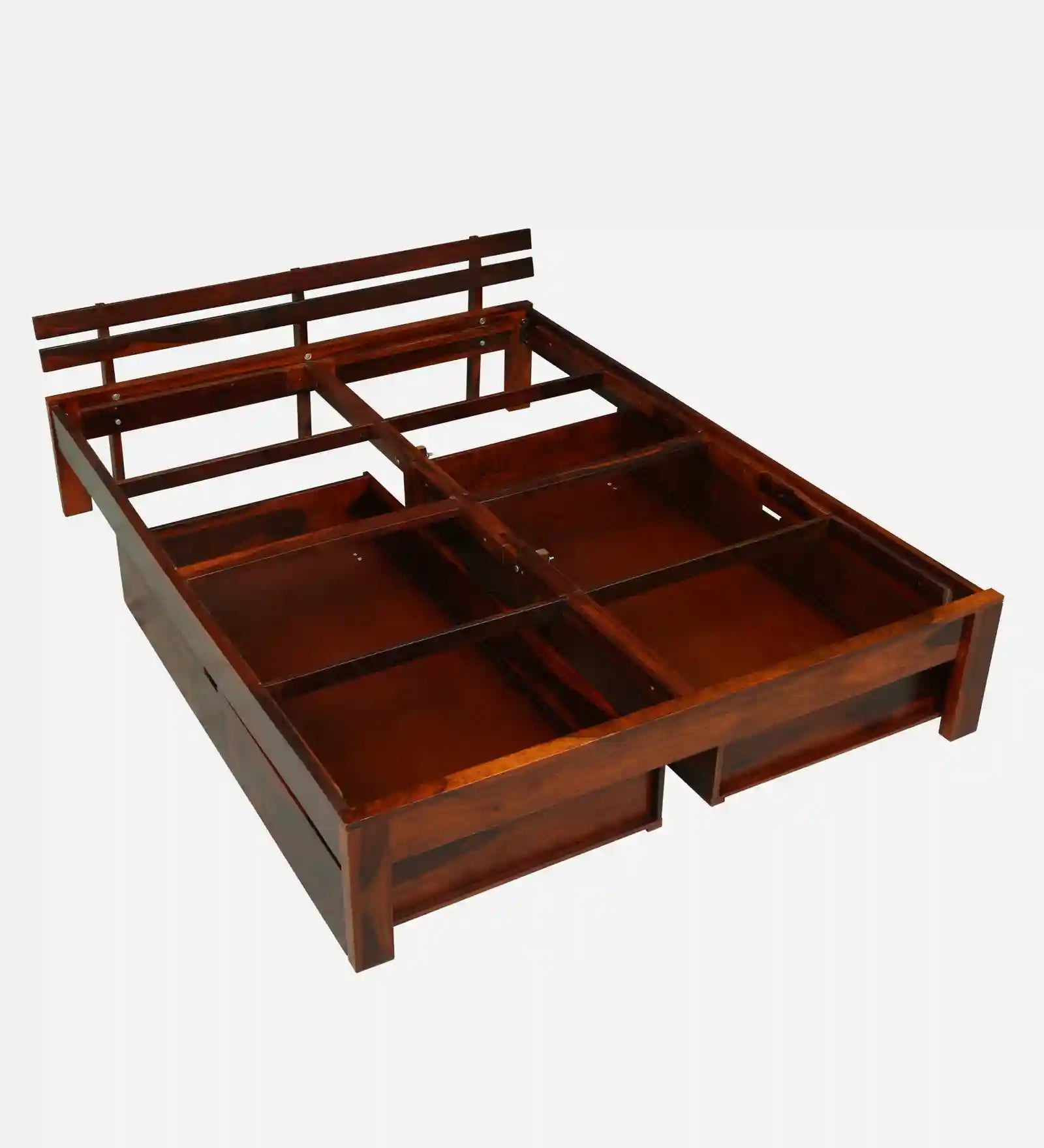 solid wood king size drawer storage bed sheesham furniture india